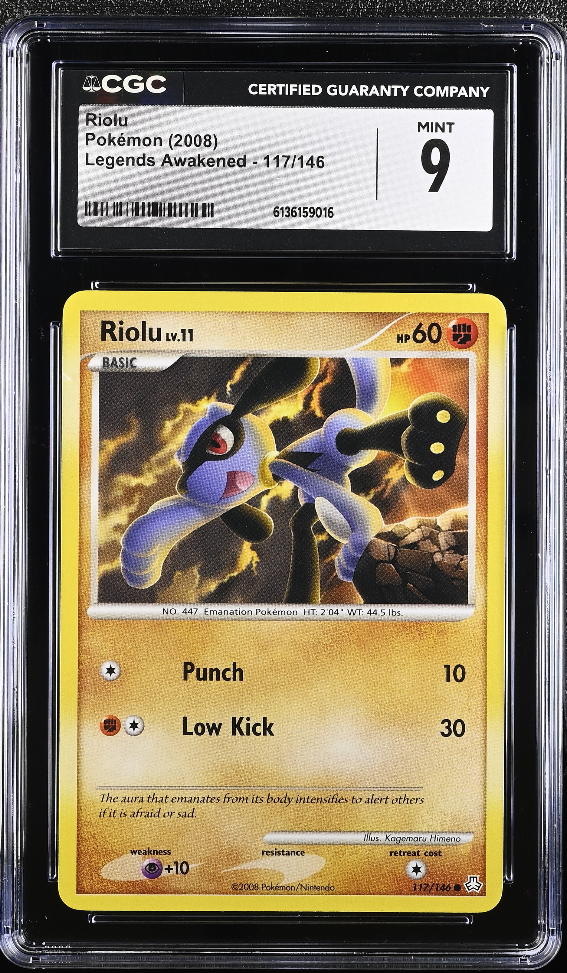 2008 Pokemon Legends Awakened Riolu English