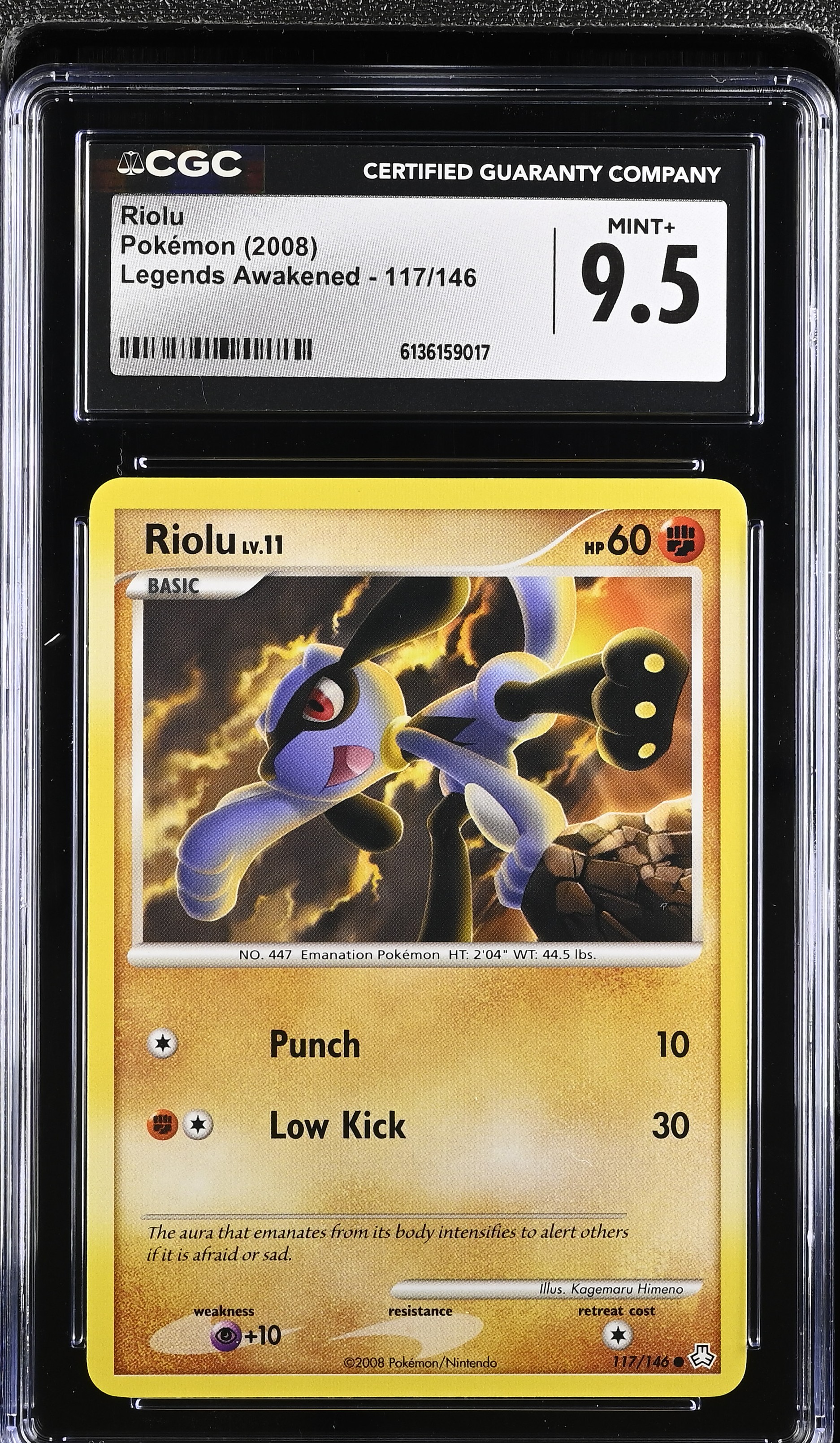 2008 Pokemon Legends Awakened Riolu English