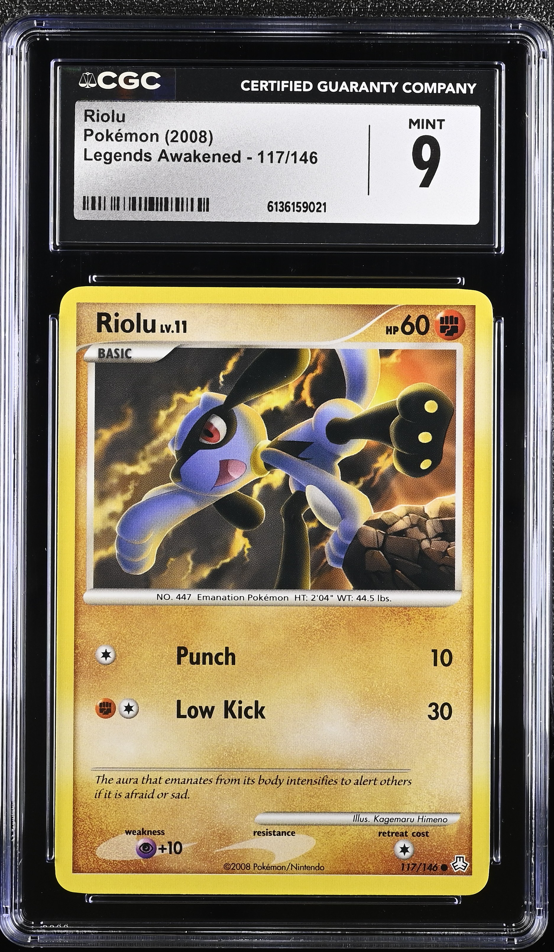 2008 Pokemon Legends Awakened Riolu English