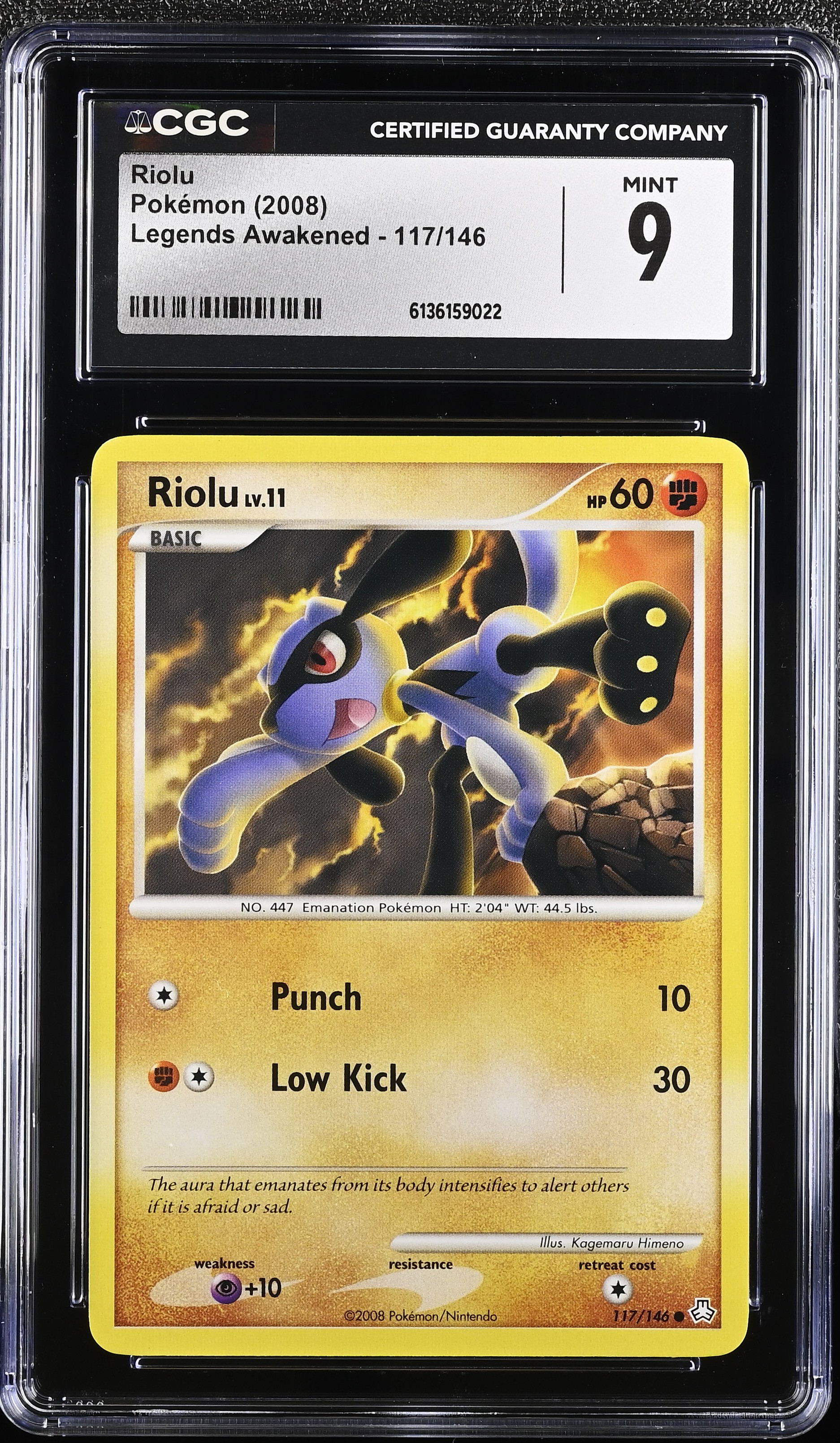 2008 Pokemon Legends Awakened Riolu English