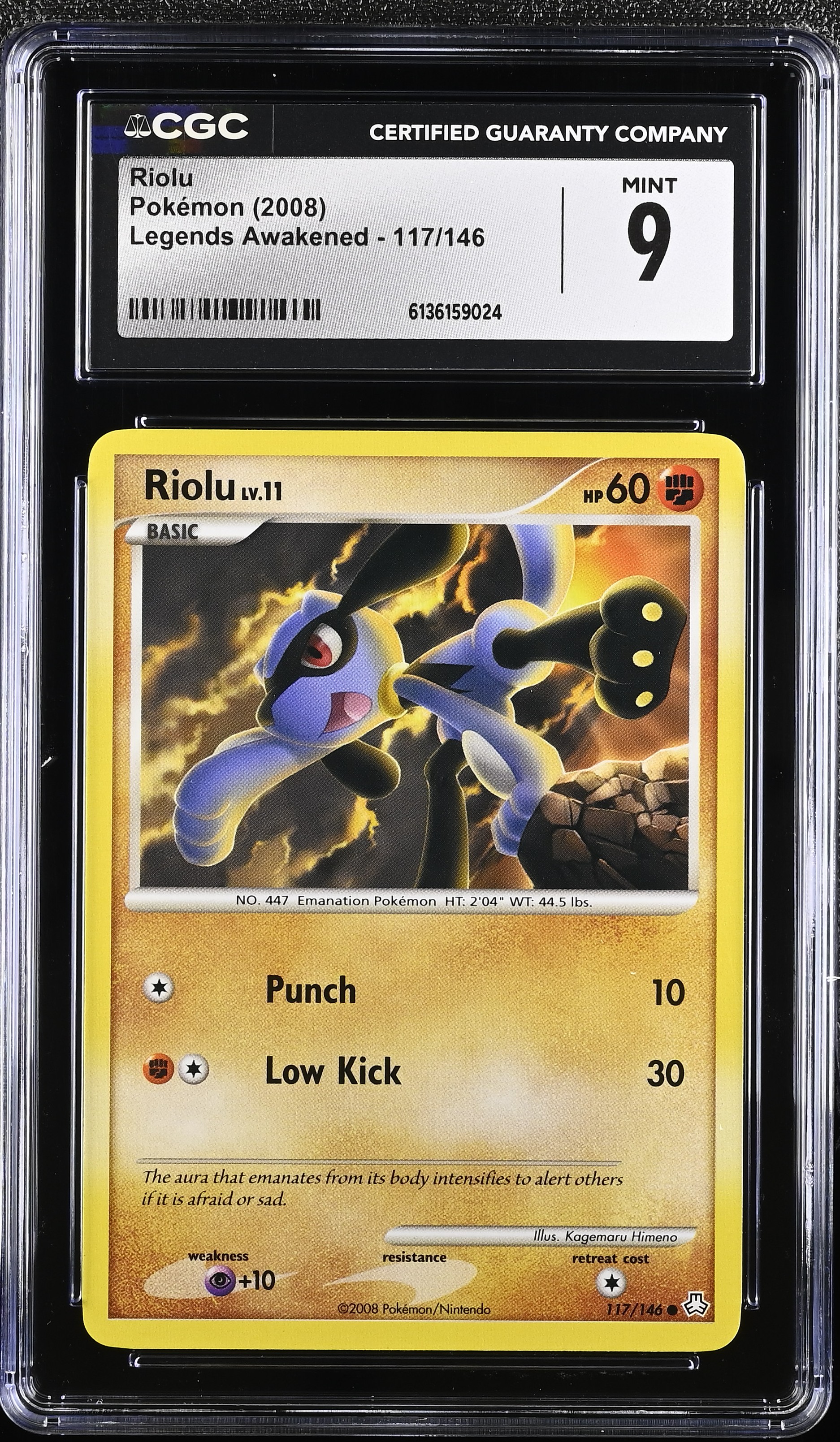2008 Pokemon Legends Awakened Riolu English