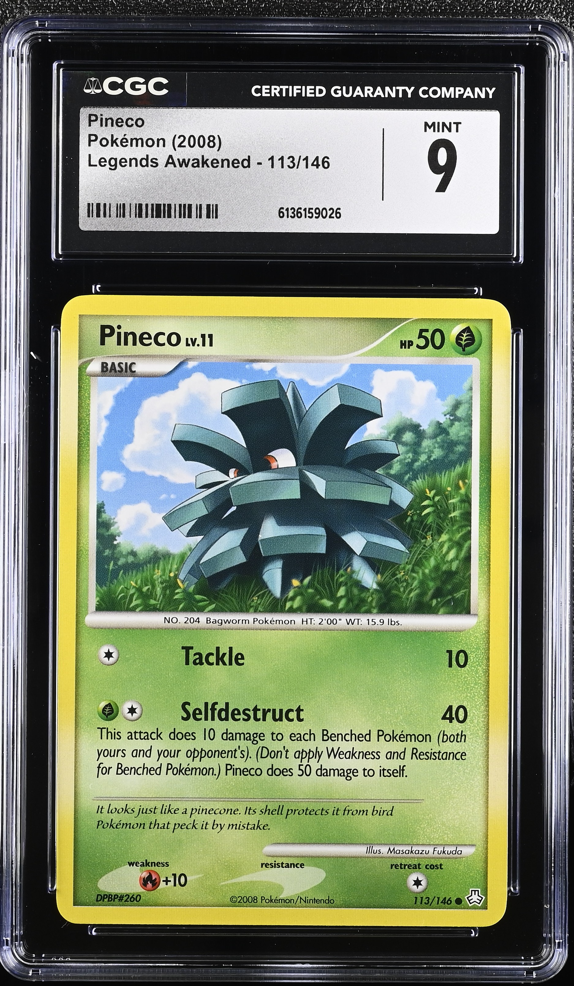 2008 Pokemon Legends Awakened Pineco English