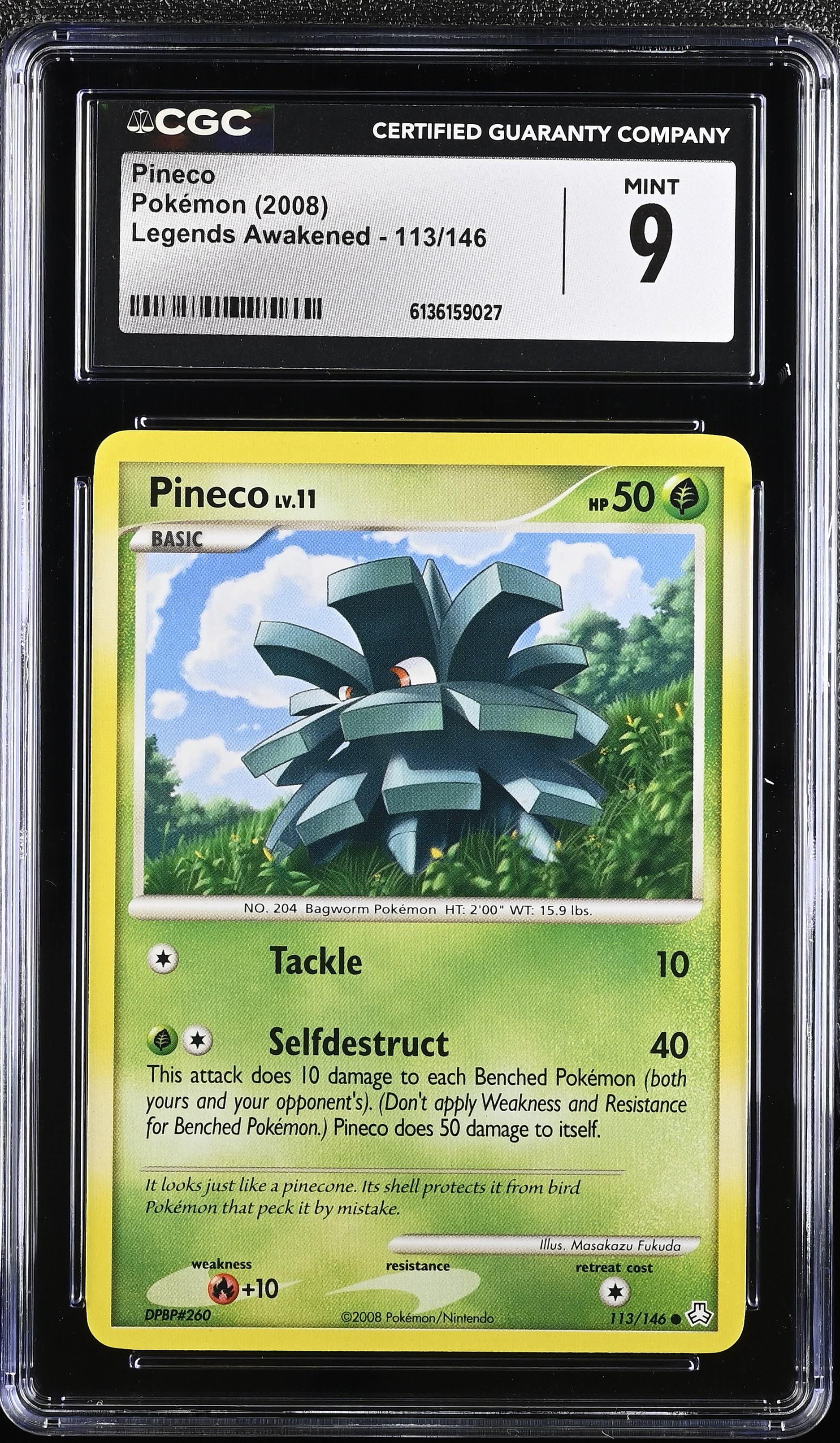 2008 Pokemon Legends Awakened Pineco English