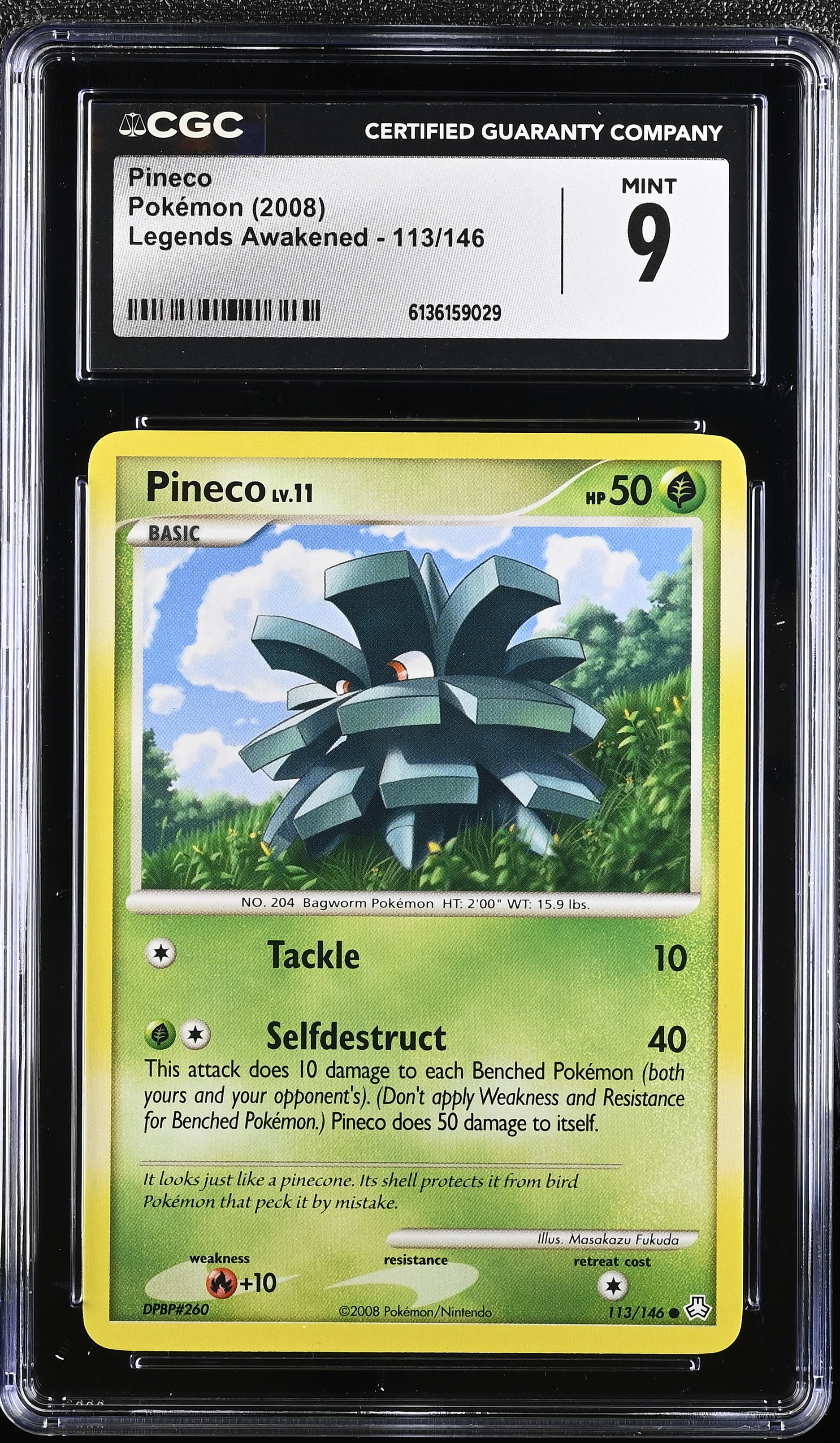 2008 Pokemon Legends Awakened Pineco English