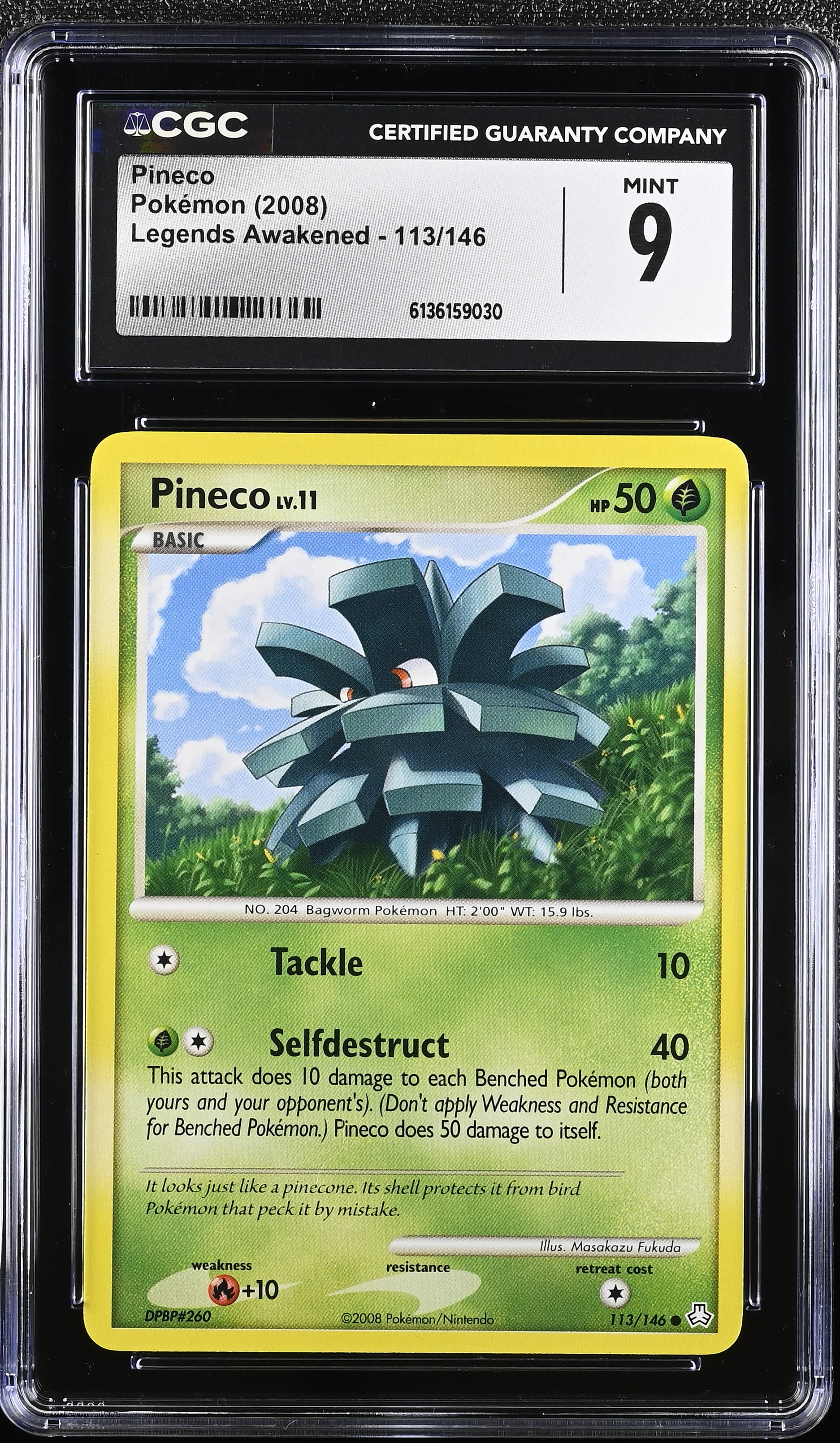 2008 Pokemon Legends Awakened Pineco English