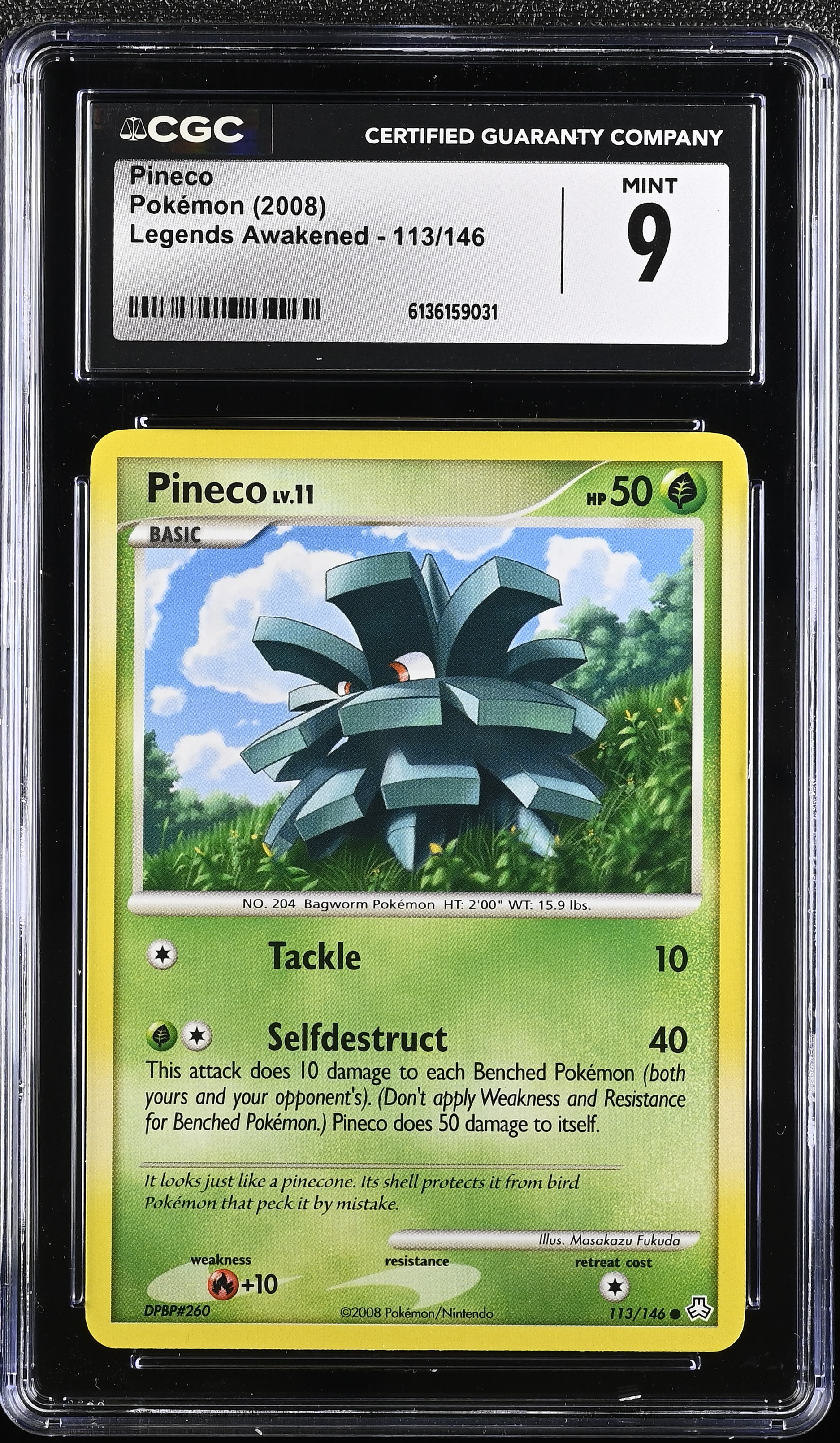 2008 Pokemon Legends Awakened Pineco English