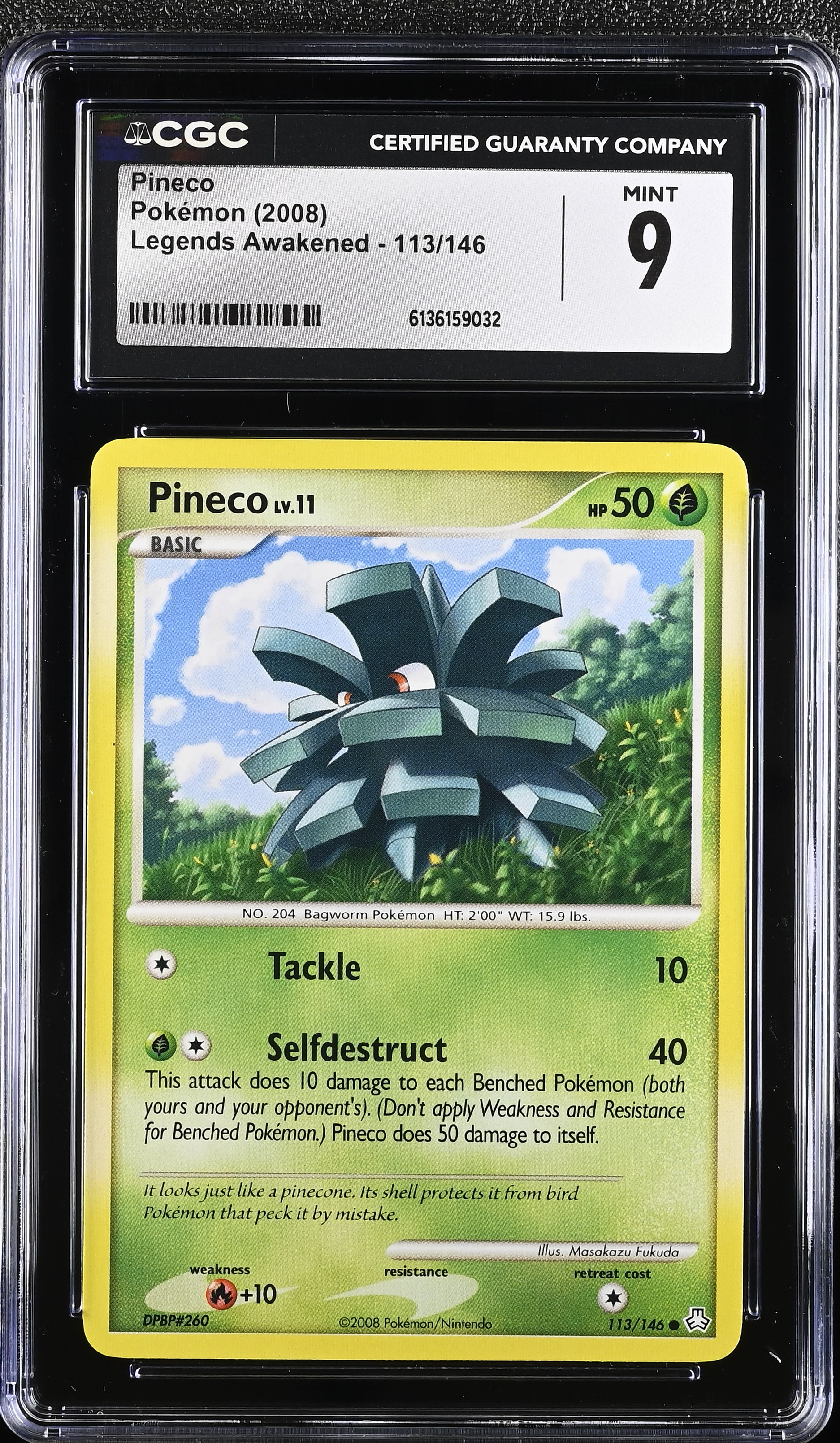 2008 Pokemon Legends Awakened Pineco English