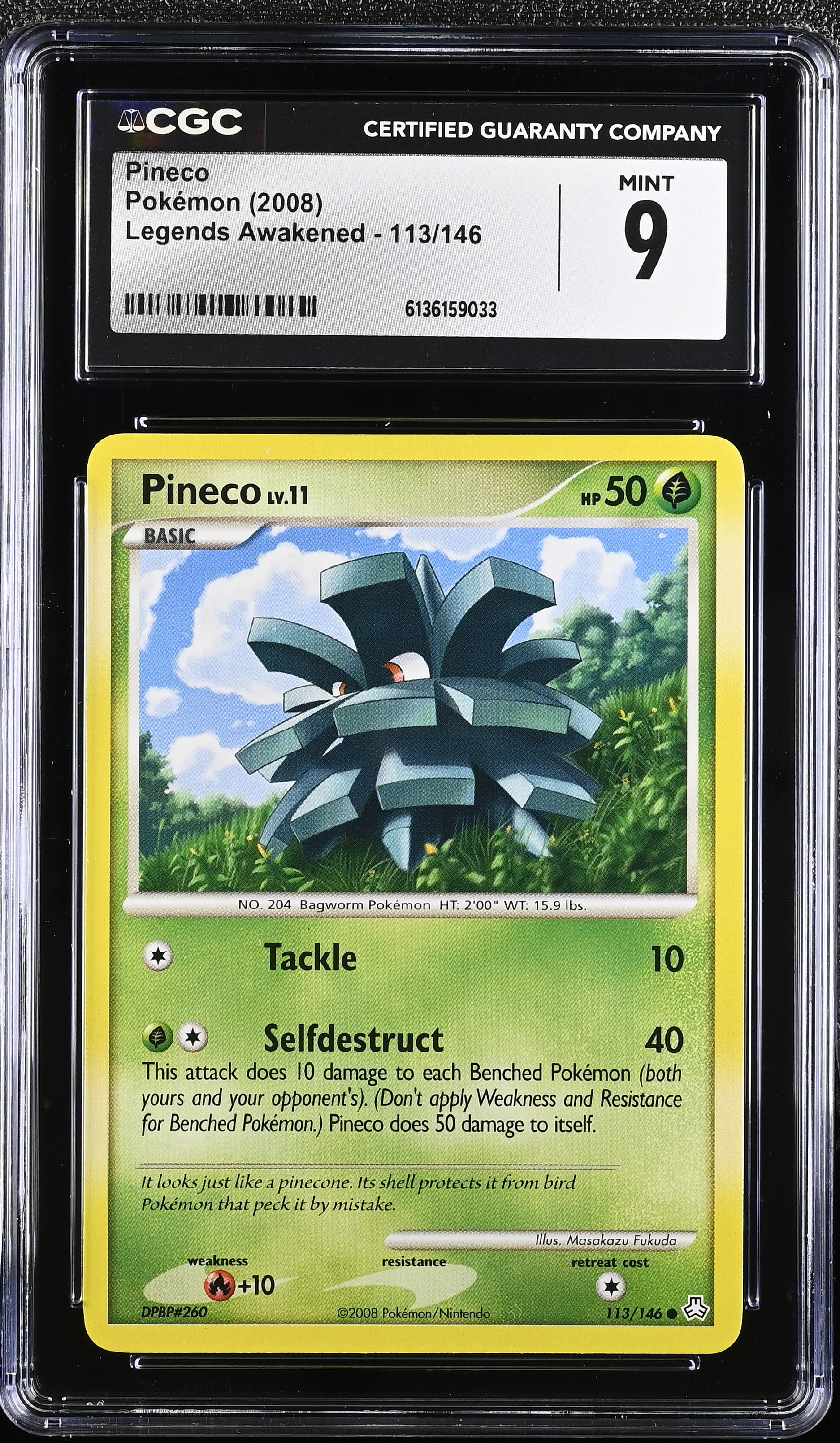 2008 Pokemon Legends Awakened Pineco English