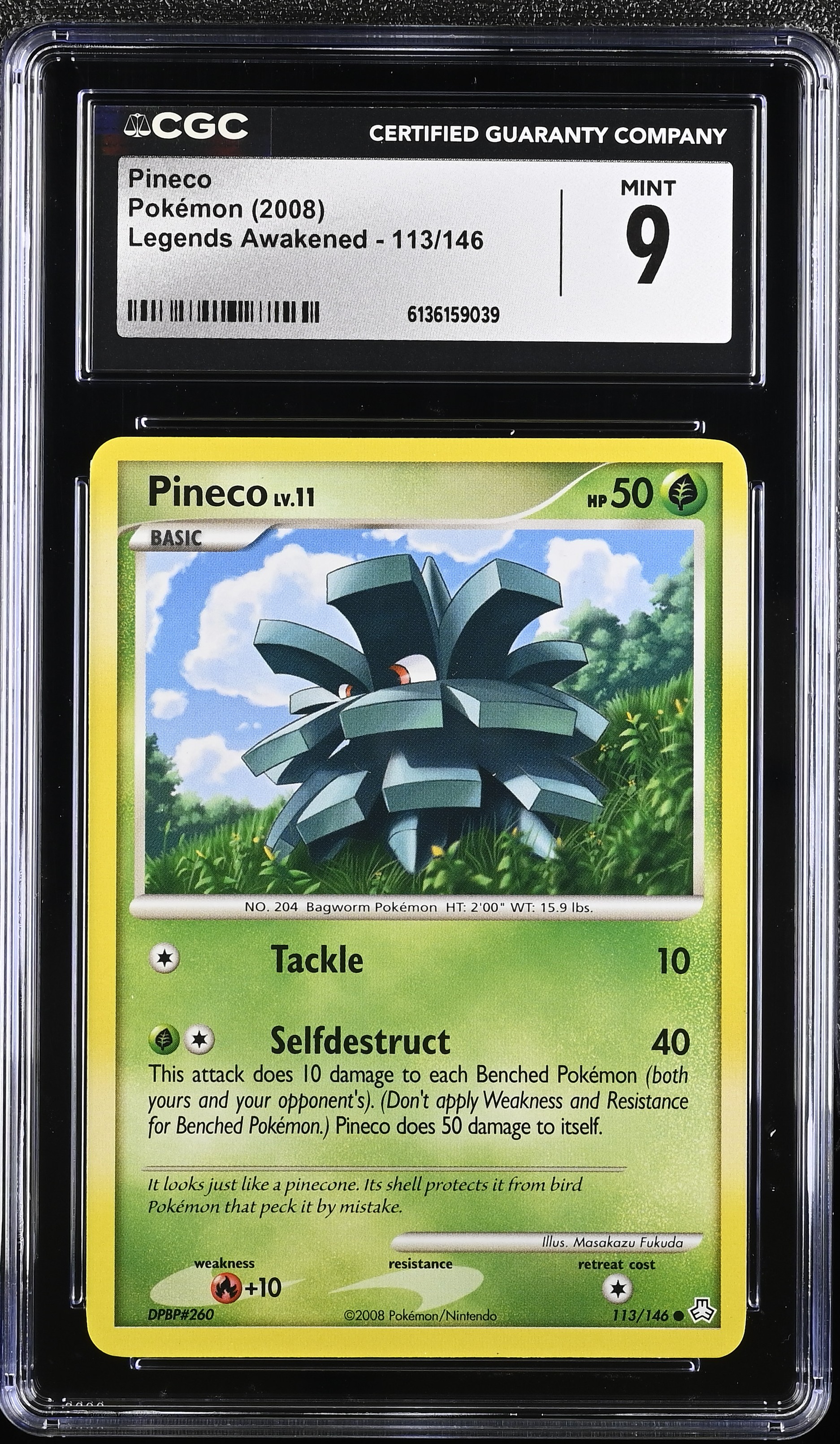 2008 Pokemon Legends Awakened Pineco English