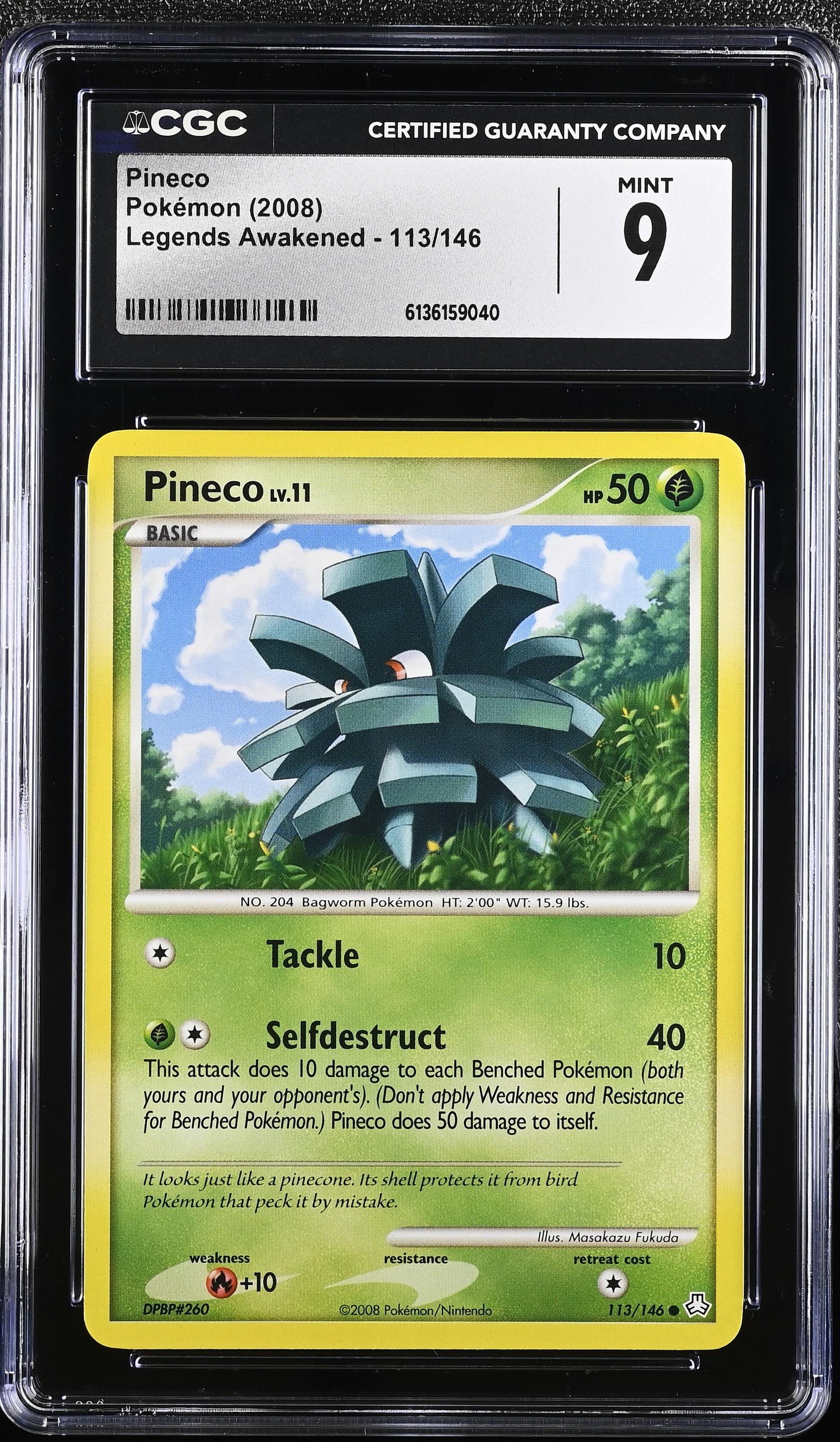 2008 Pokemon Legends Awakened Pineco English