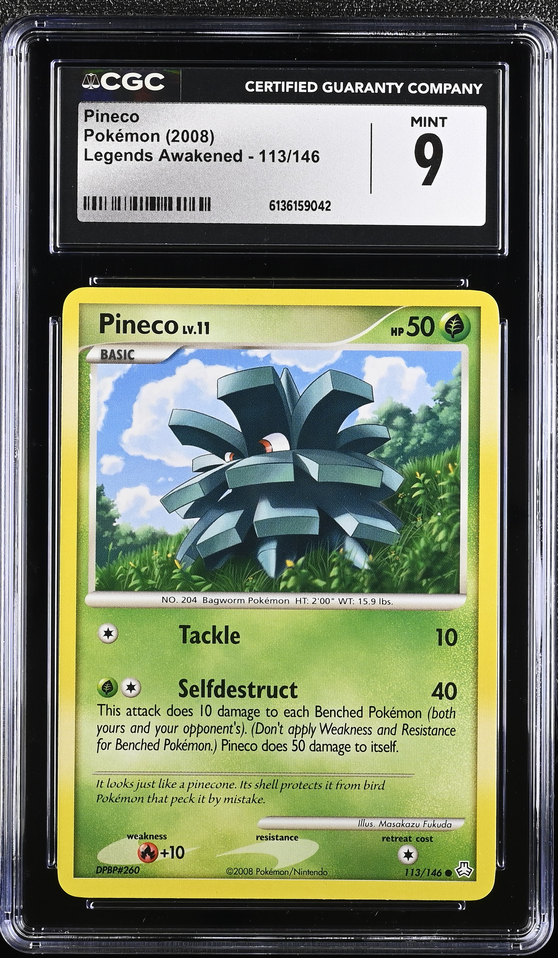 2008 Pokemon Legends Awakened Pineco English