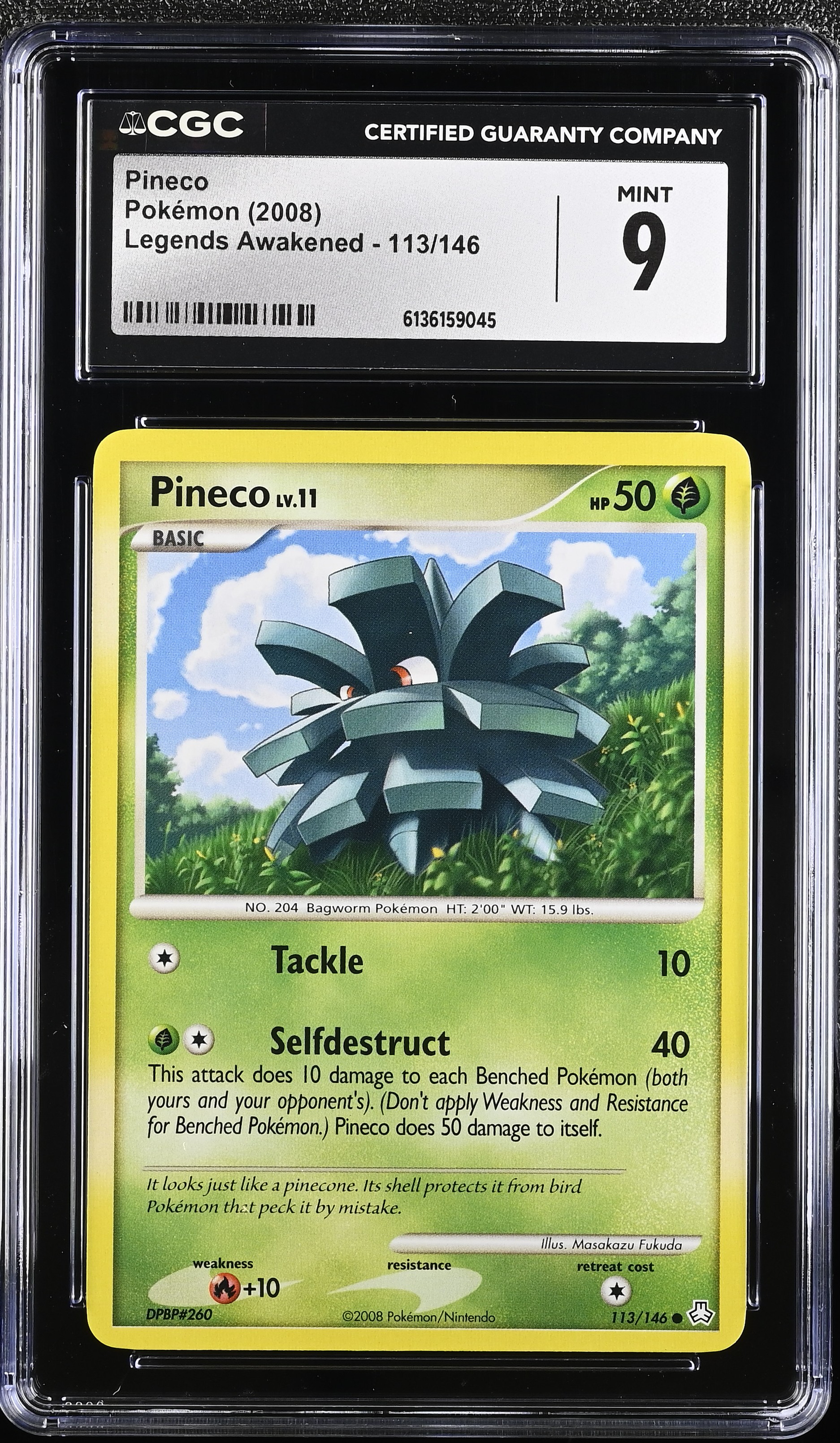 2008 Pokemon Legends Awakened Pineco English