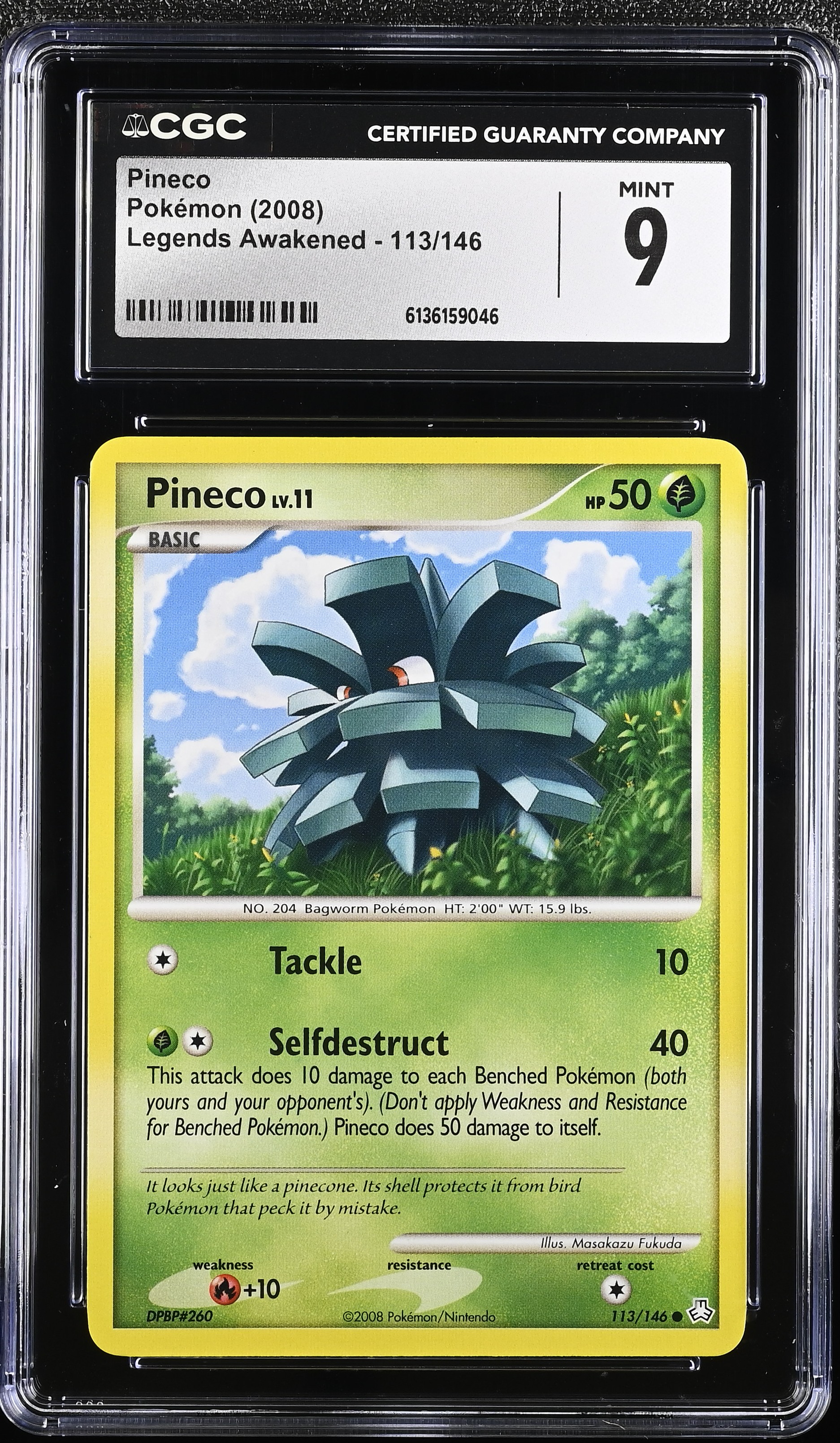 2008 Pokemon Legends Awakened Pineco English