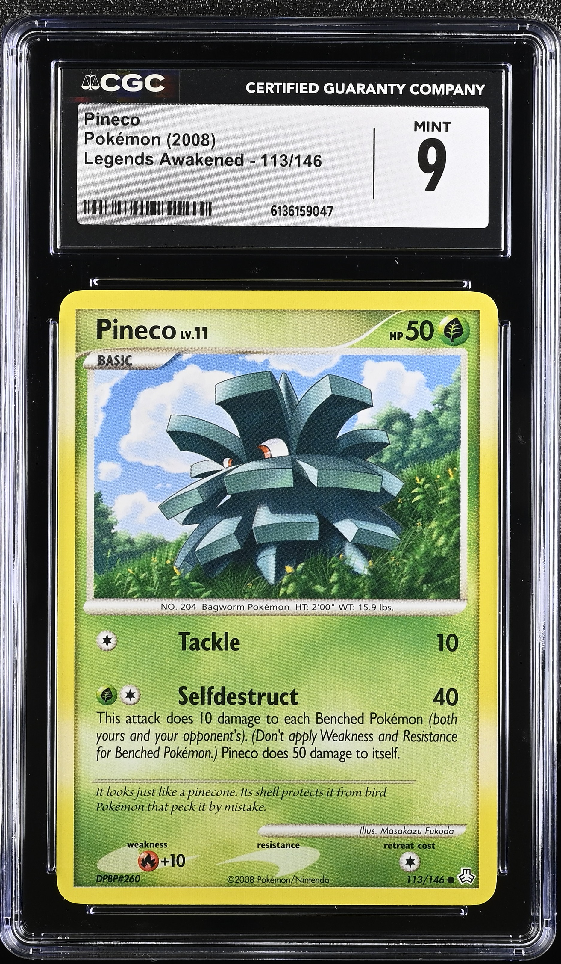 2008 Nintendo Legends Awakened Pokemon Pineco