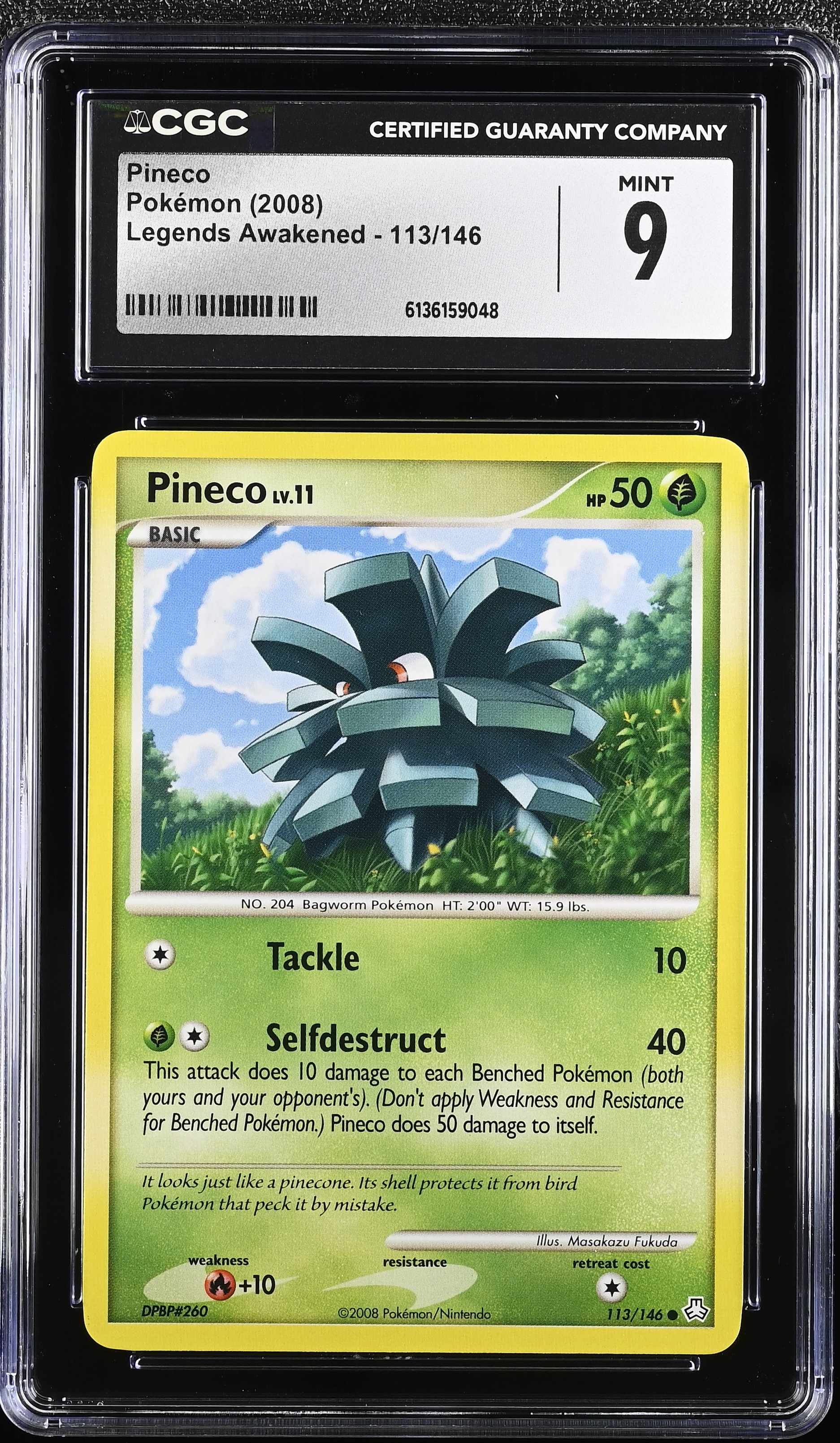 2008 Pokemon Legends Awakened Pineco English