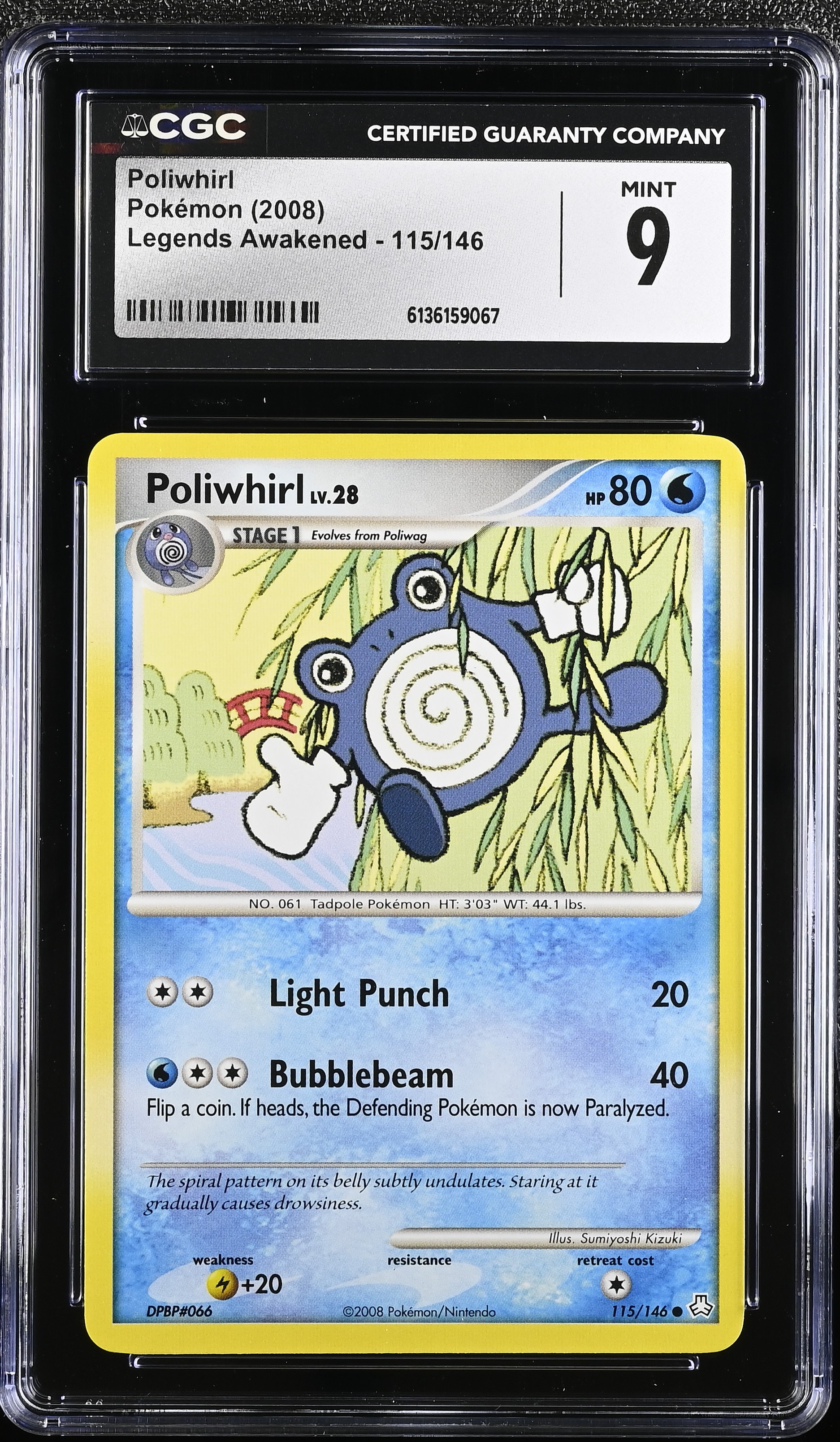 2008 Pokemon Legends Awakened Poliwhirl English