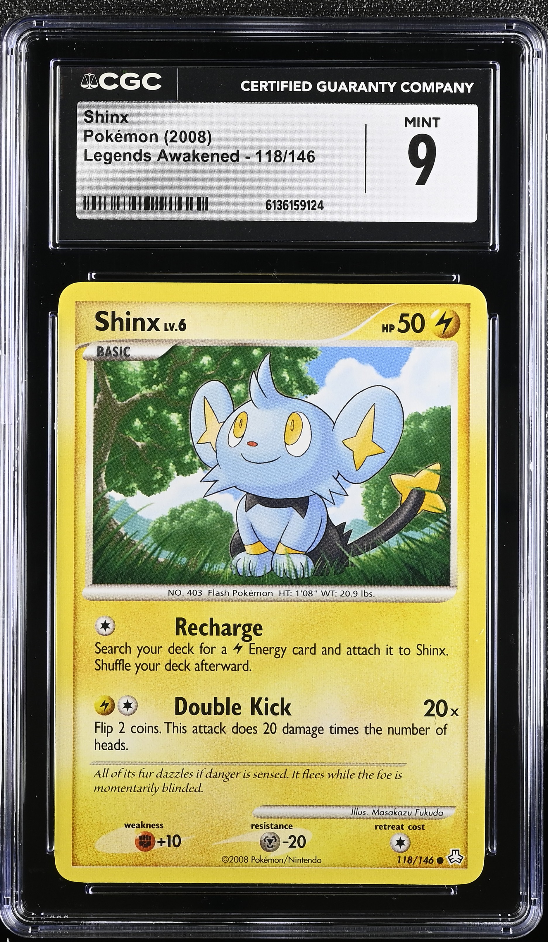 2008 Pokemon Legends Awakened Shinx English