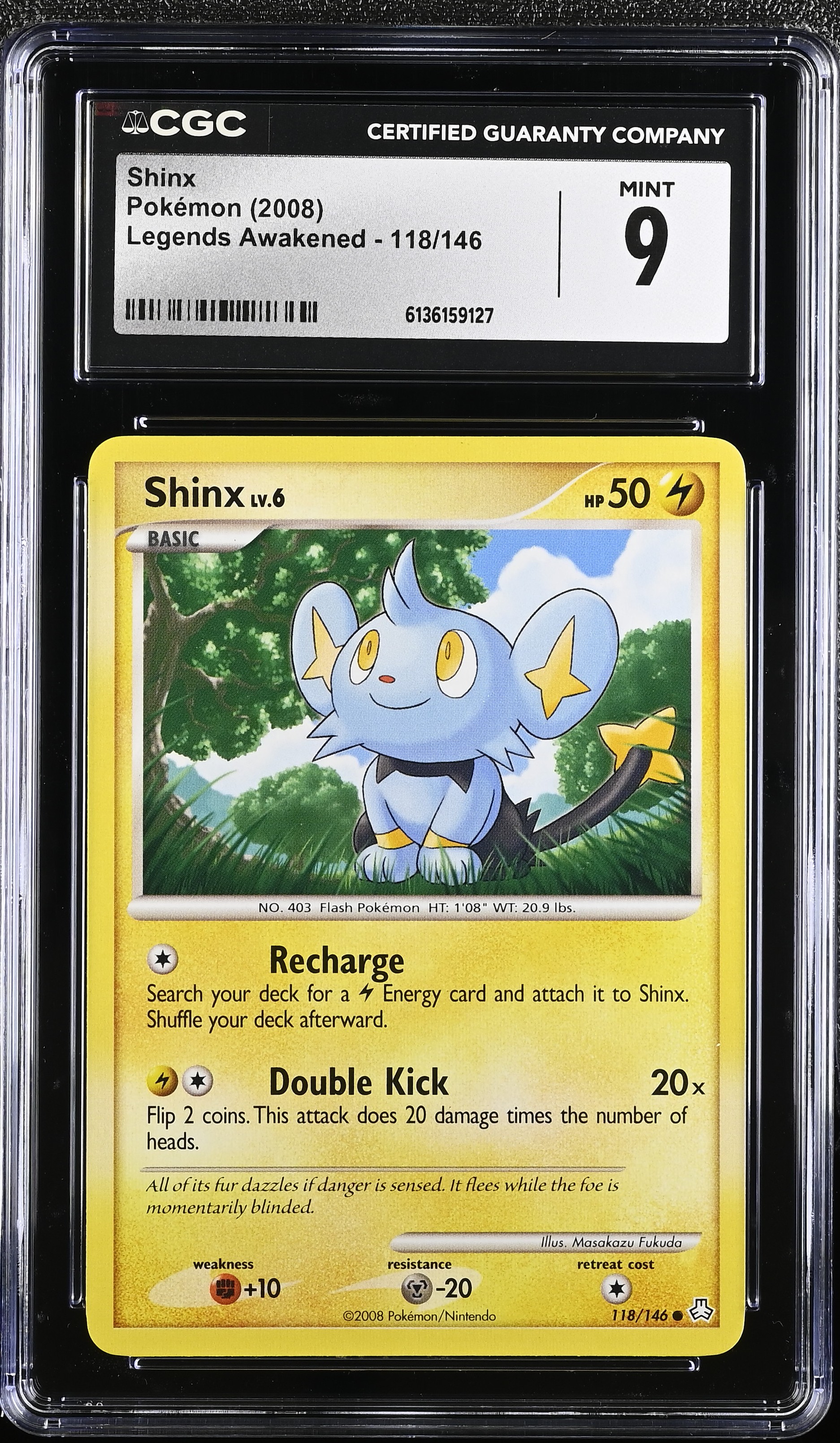 2008 Pokemon Legends Awakened Shinx English
