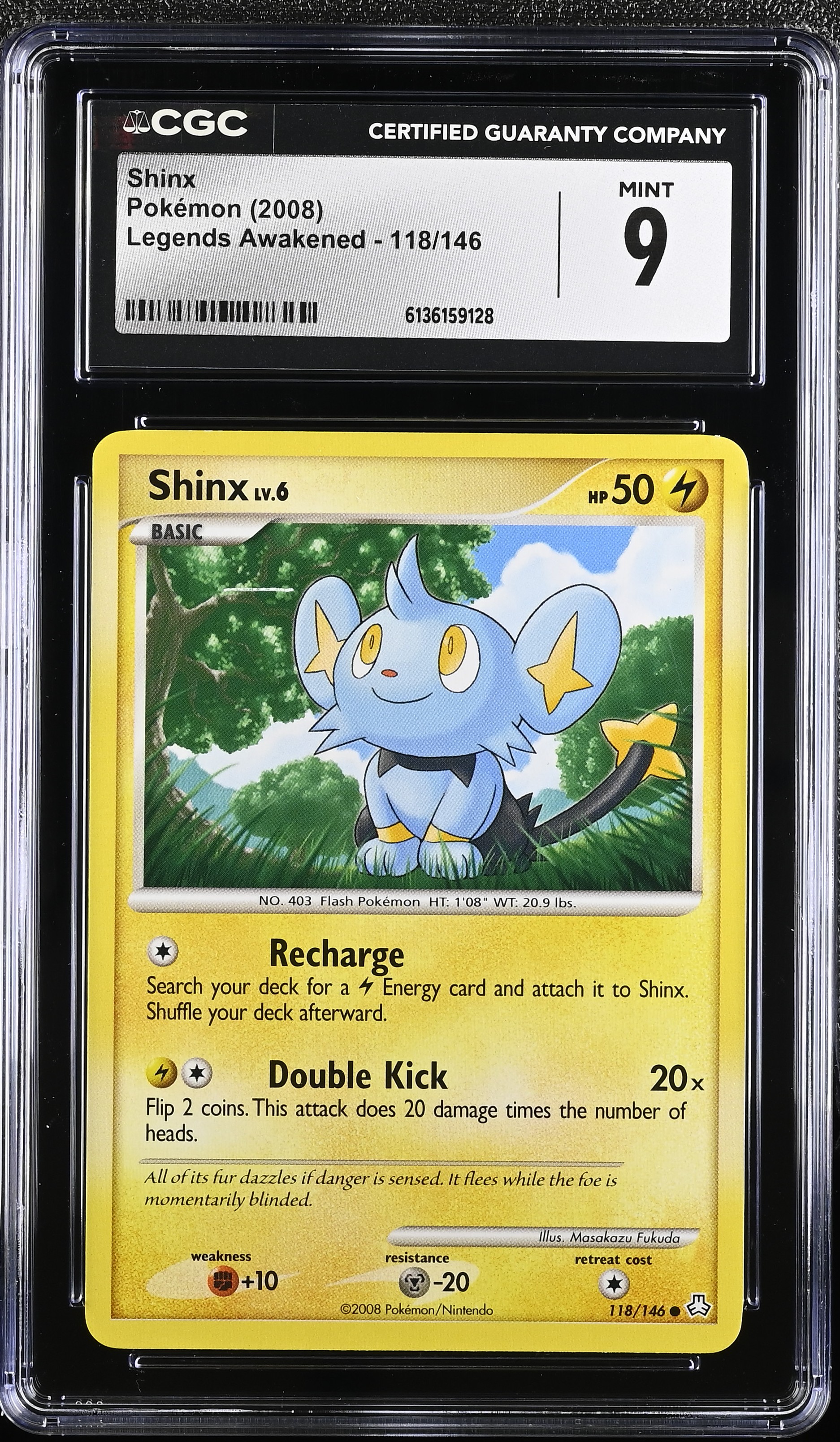 2008 Pokemon Legends Awakened Shinx English