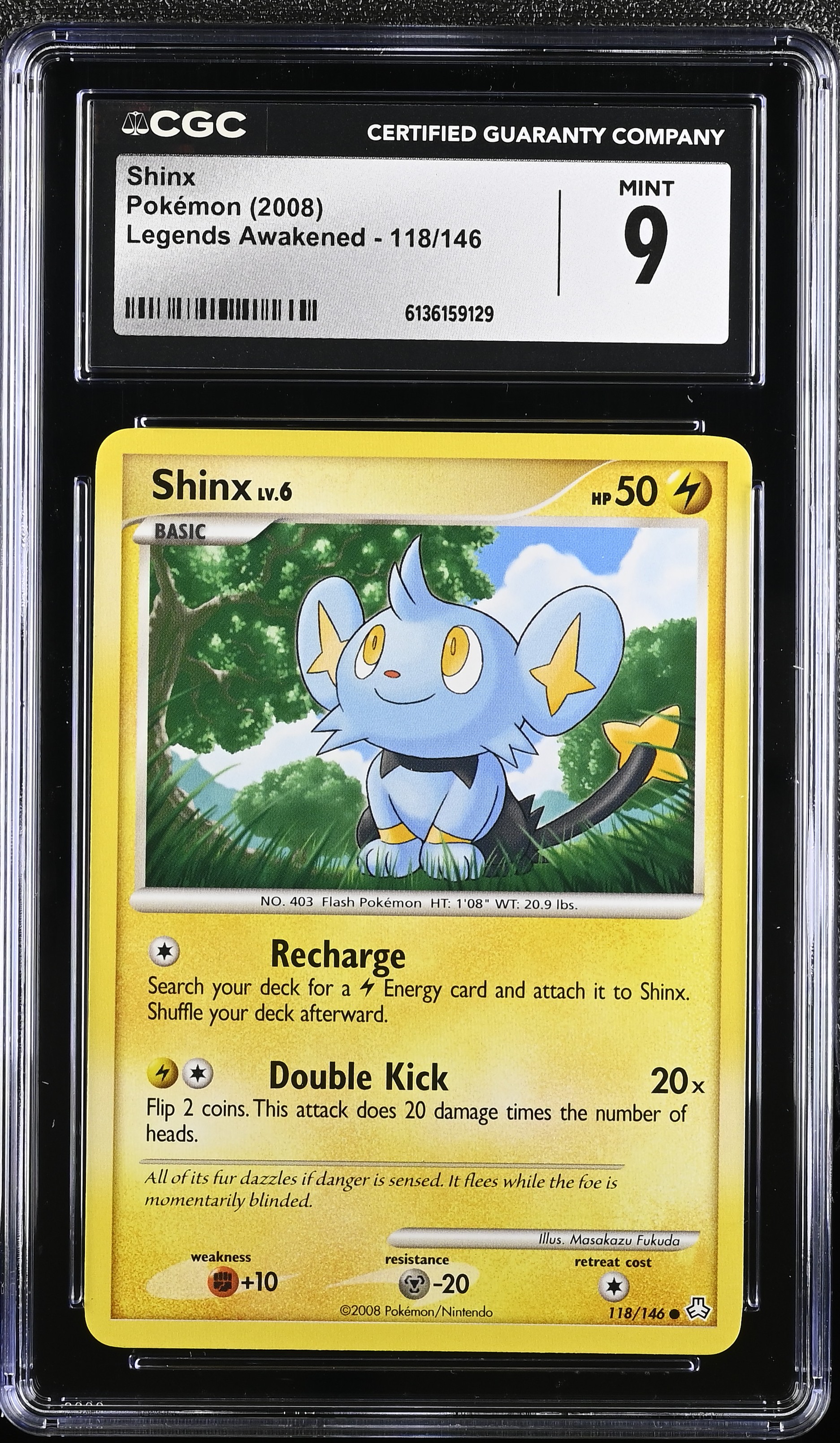 2008 Pokemon Legends Awakened Shinx English