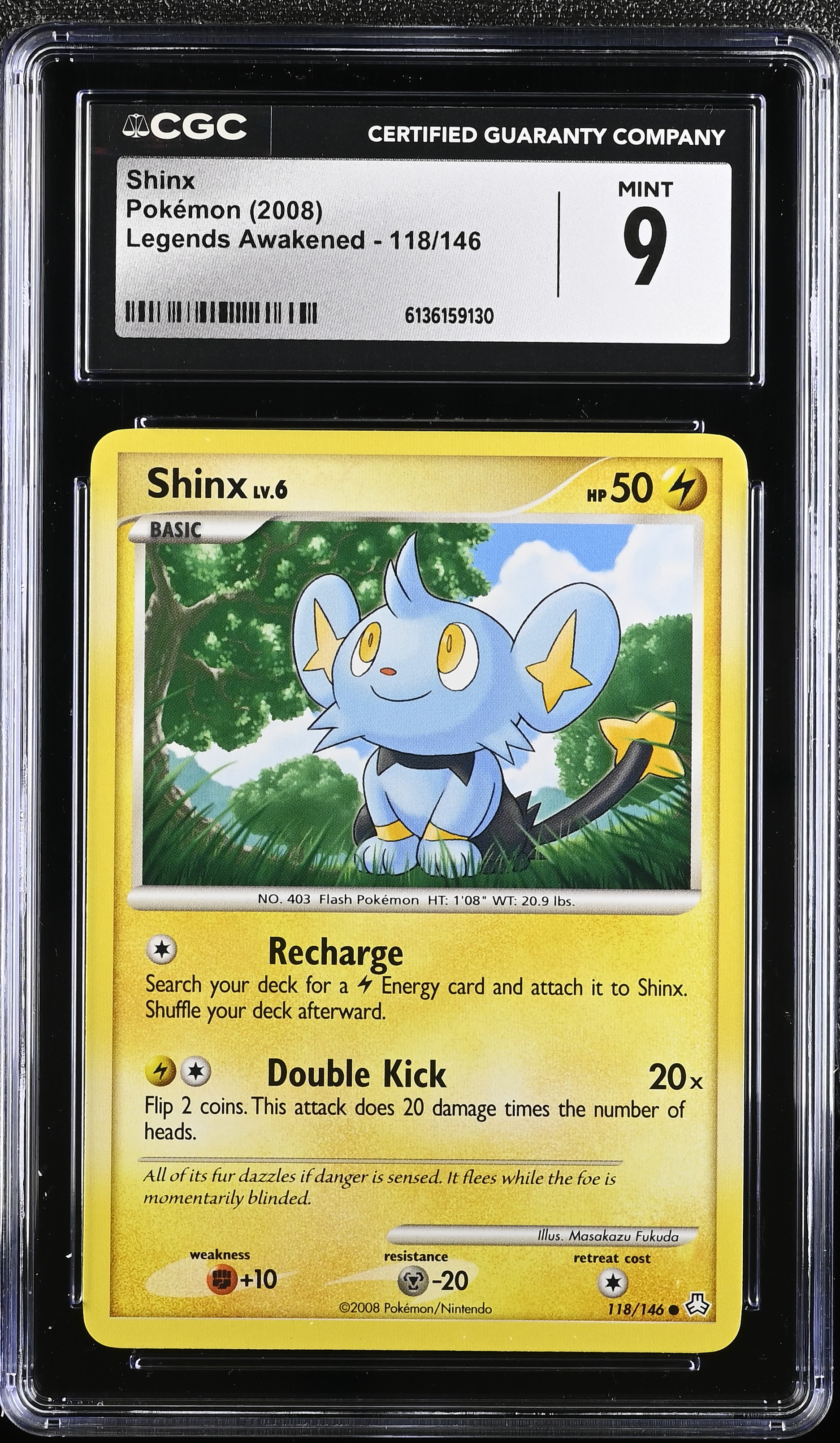 2008 Pokemon Legends Awakened Shinx English