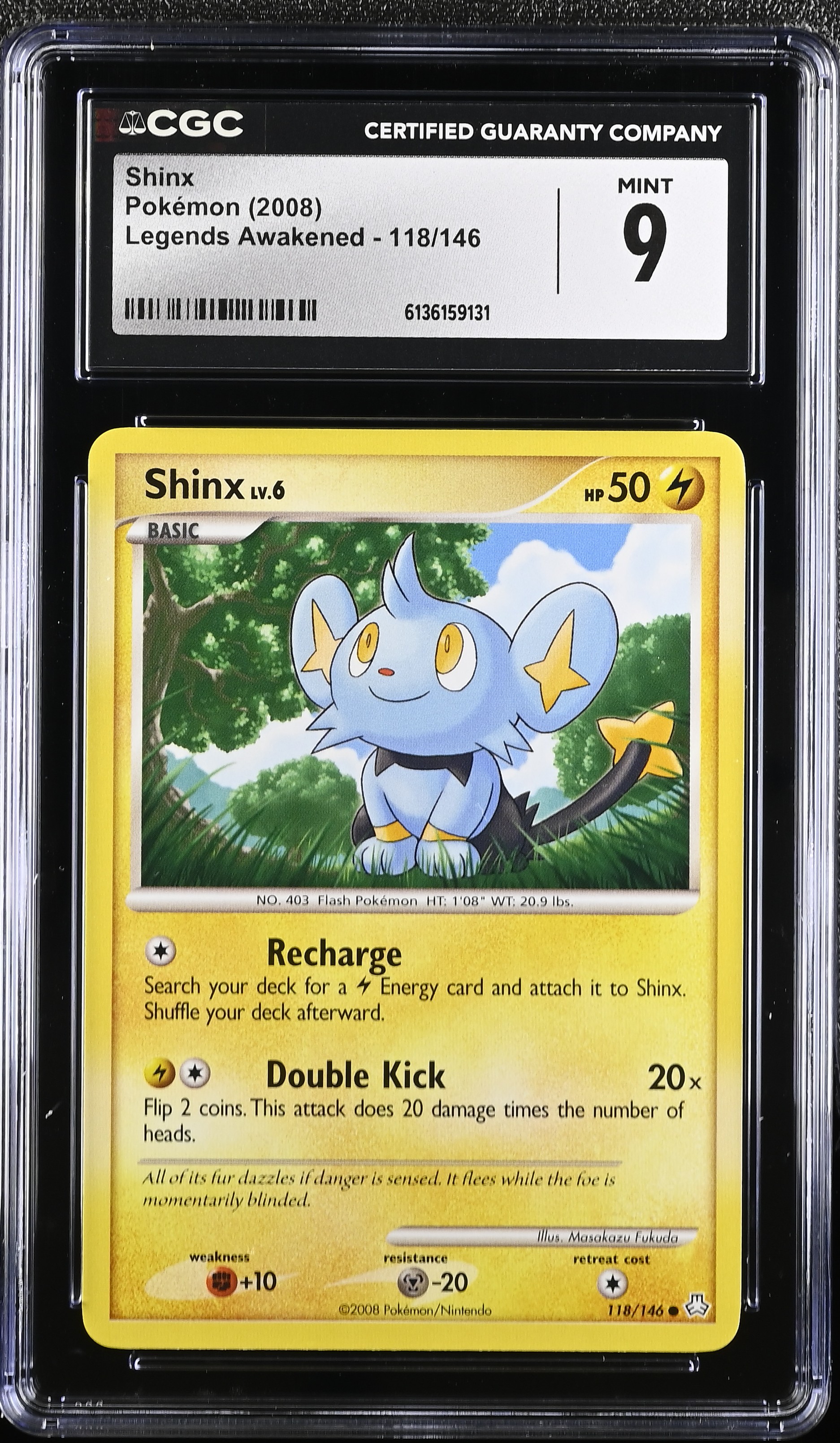 2008 Pokemon Legends Awakened Shinx English