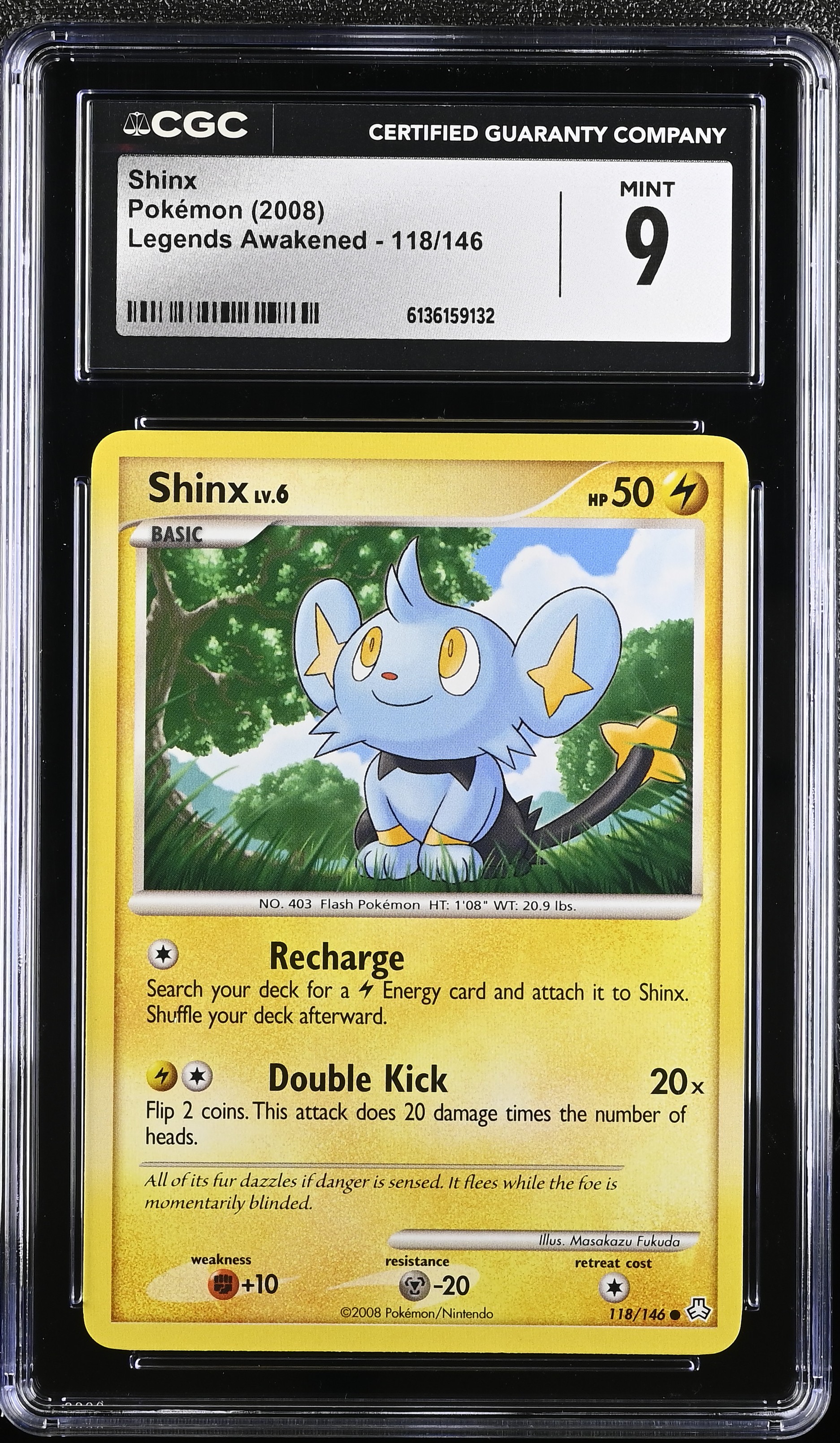 2008 Pokemon Legends Awakened Shinx English
