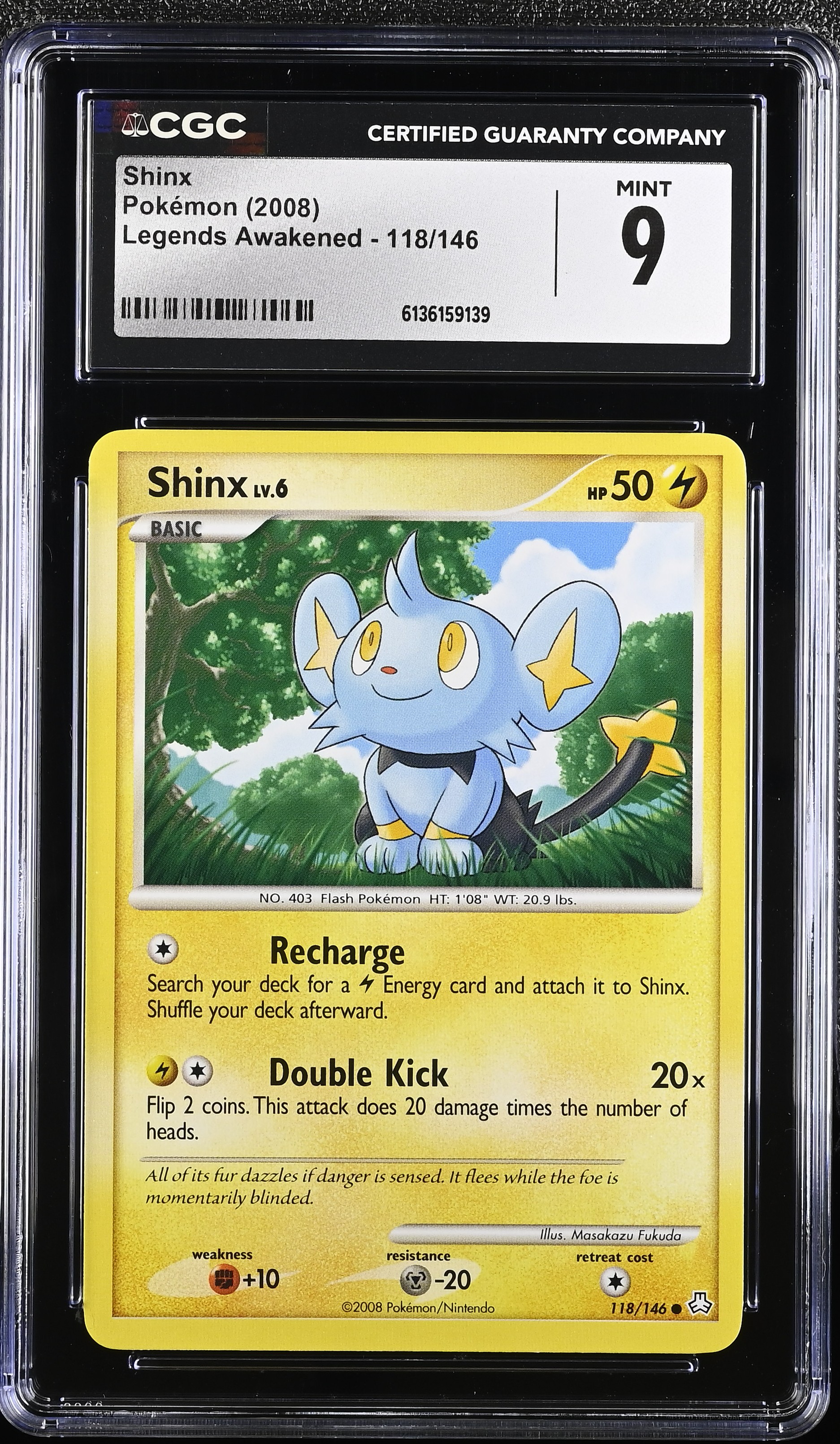 2008 Pokemon Legends Awakened Shinx English
