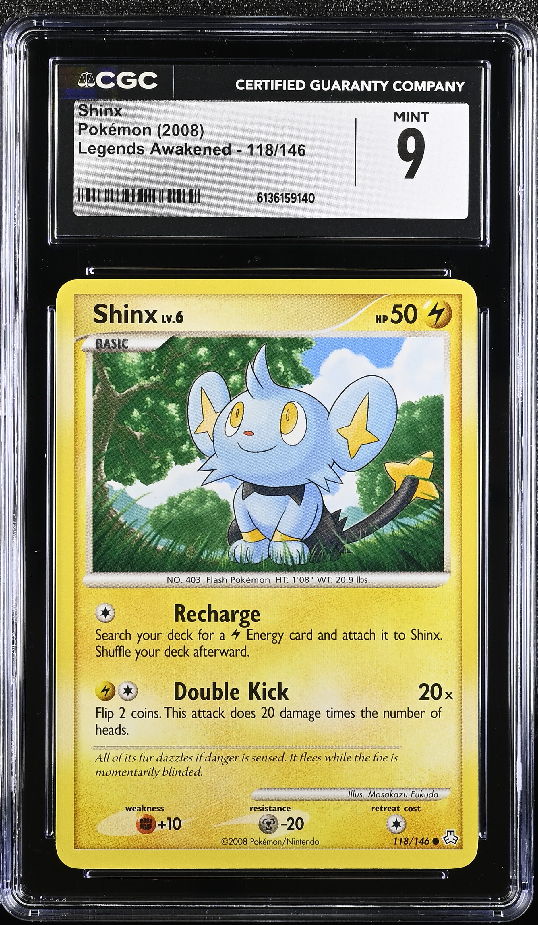 2008 Pokemon Legends Awakened Shinx English