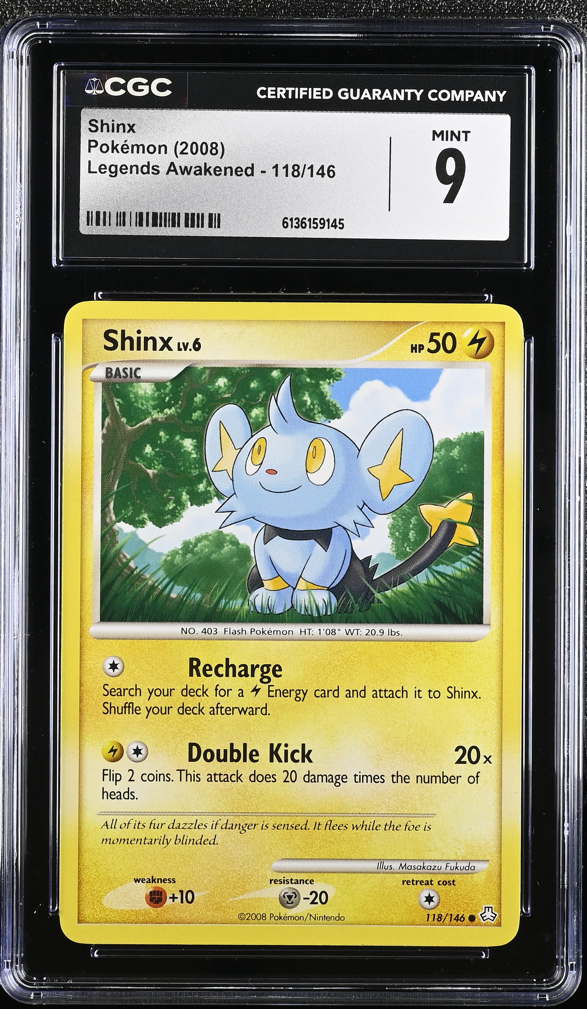 2008 Pokemon Legends Awakened Shinx English