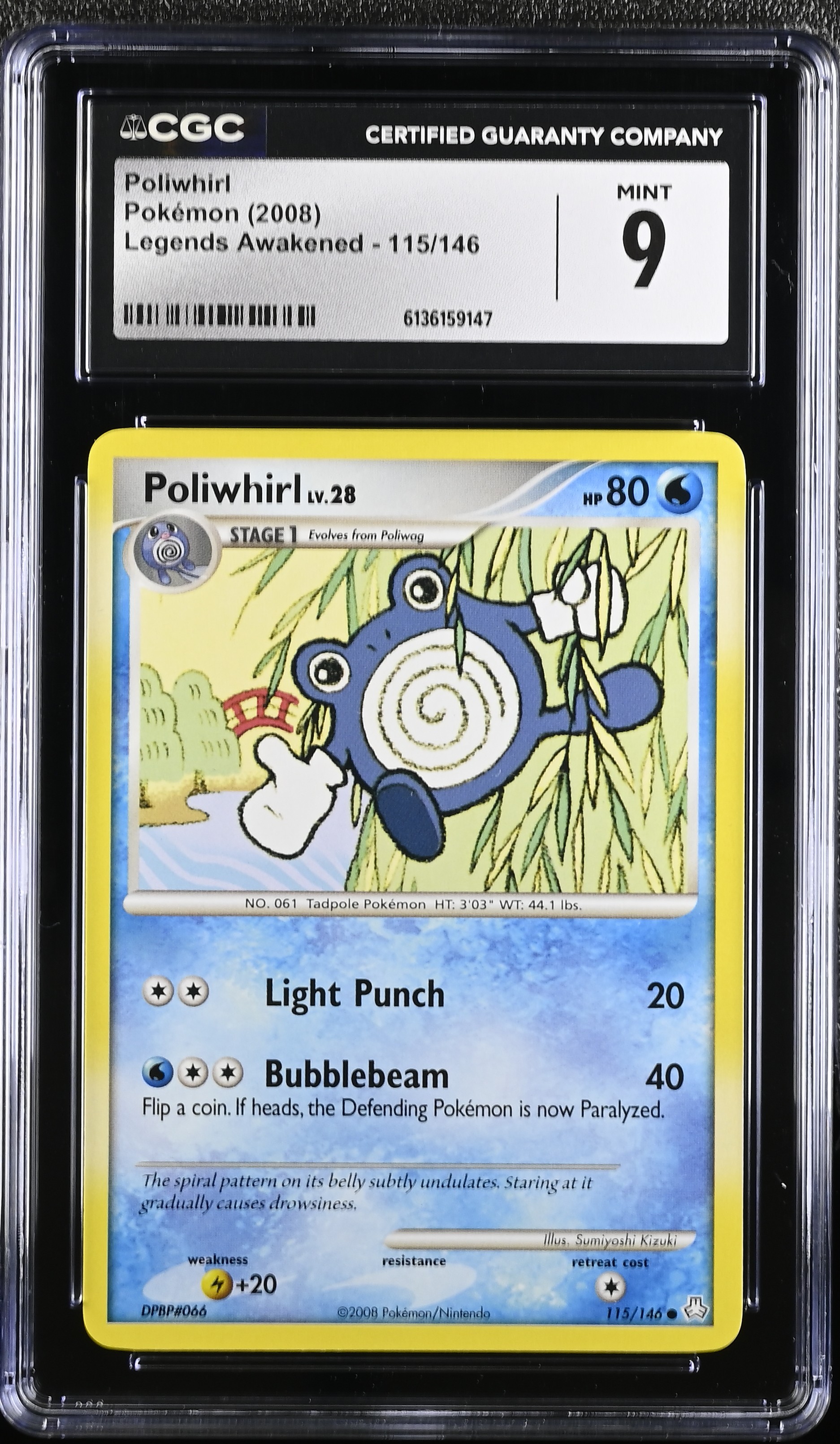 2008 Pokemon Legends Awakened Poliwhirl English