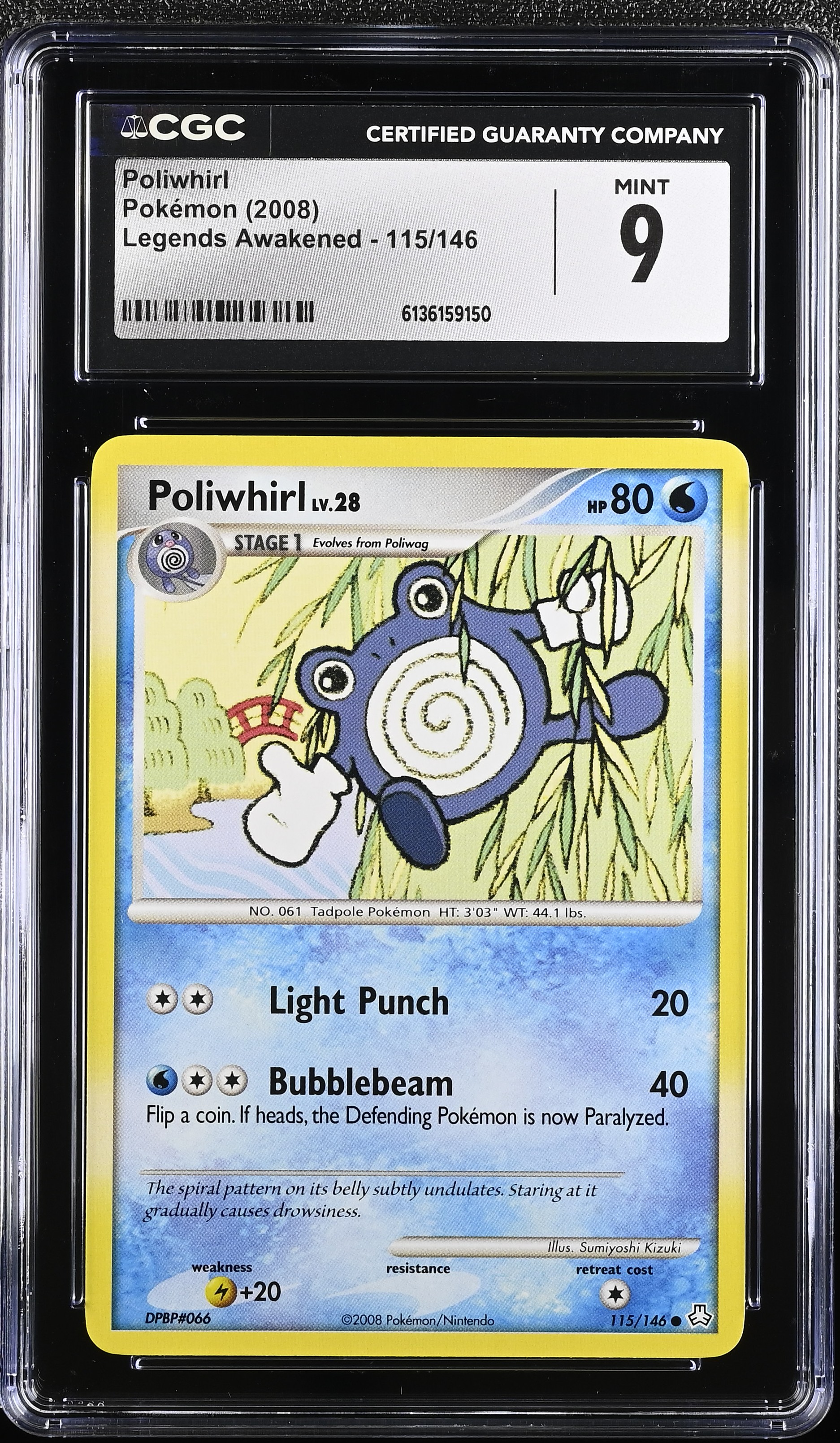 2008 Pokemon Legends Awakened Poliwhirl English