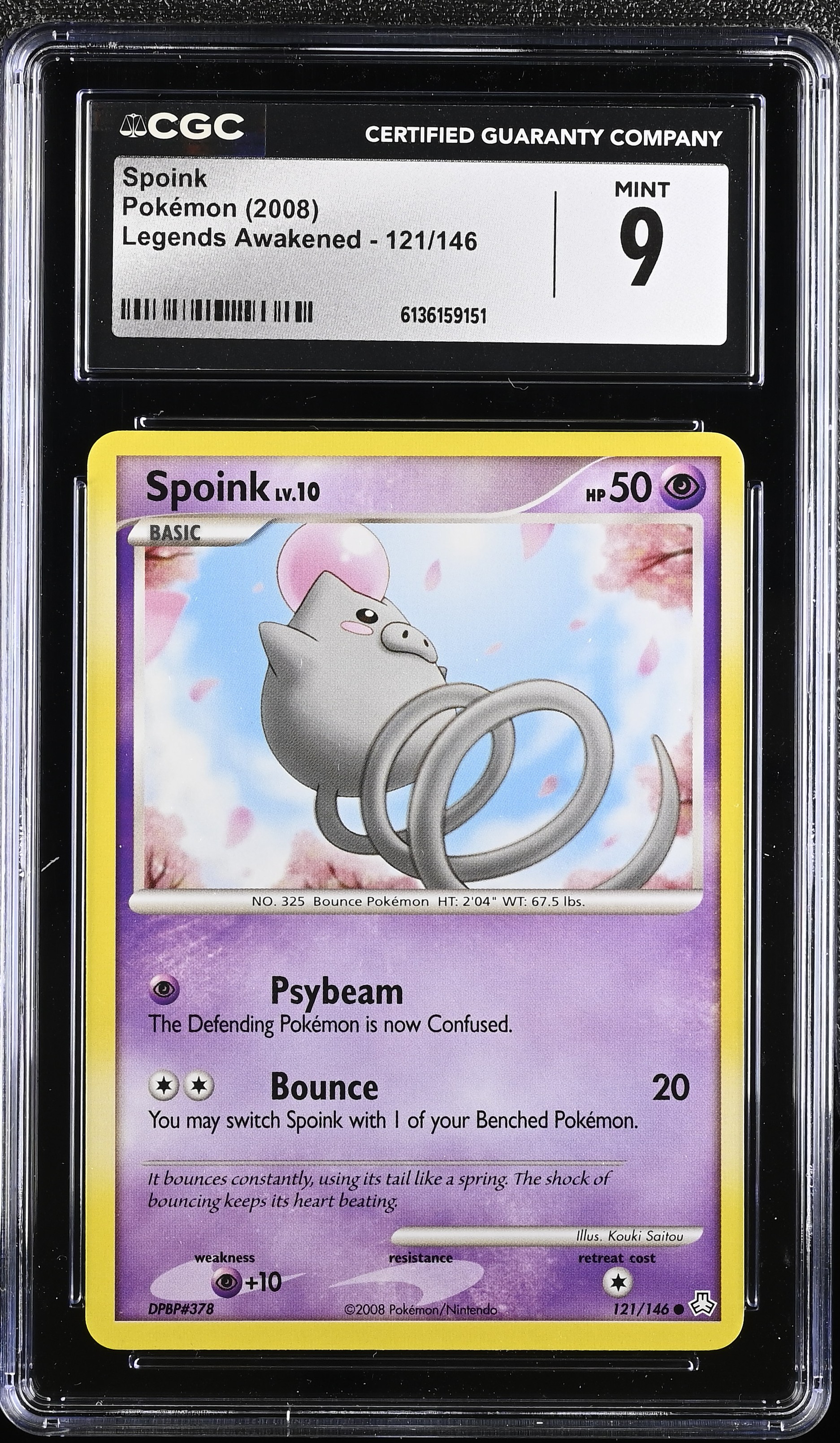 2008 Pokemon Legends Awakened Spoink English