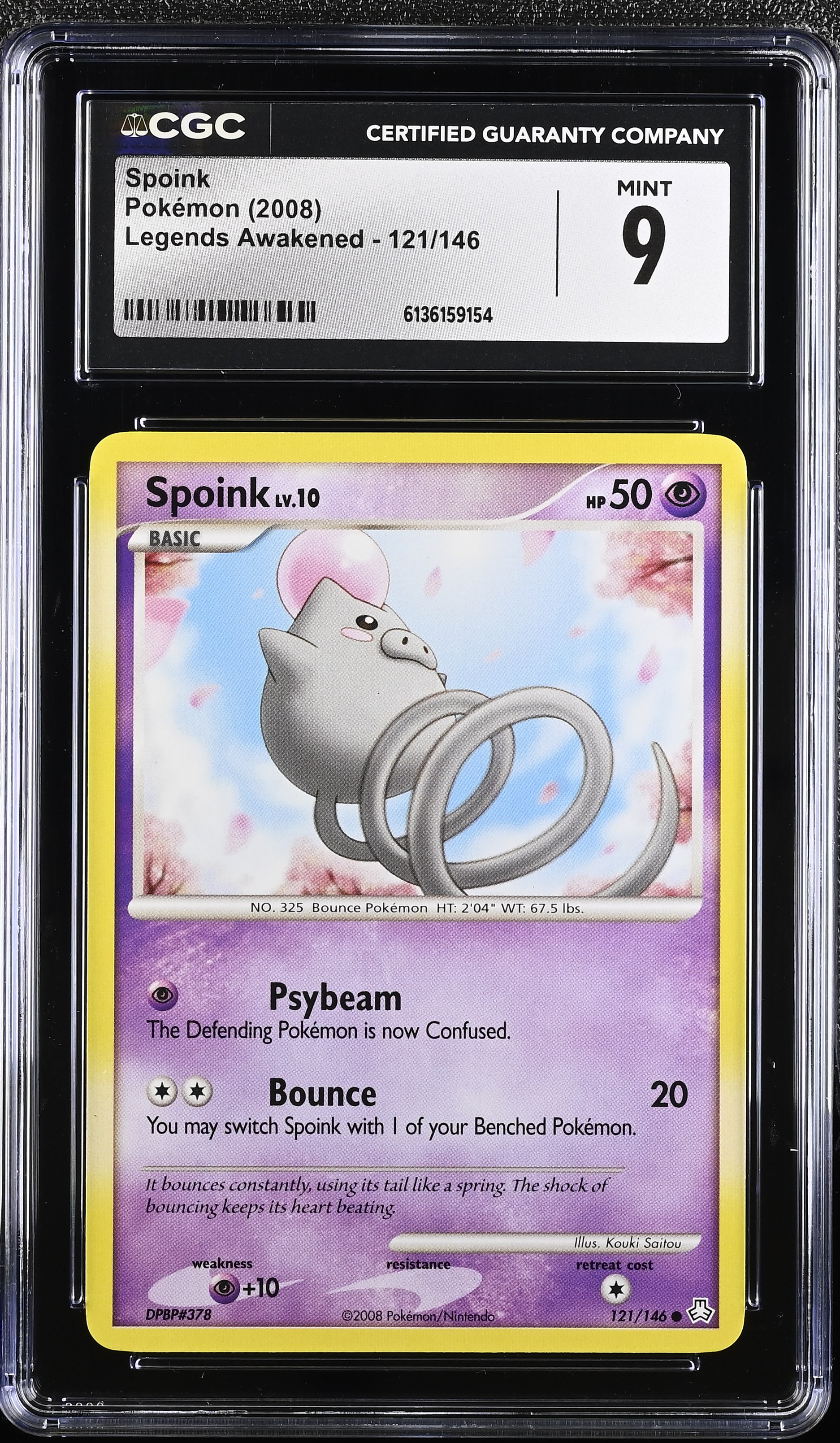 2008 Pokemon Legends Awakened Spoink English