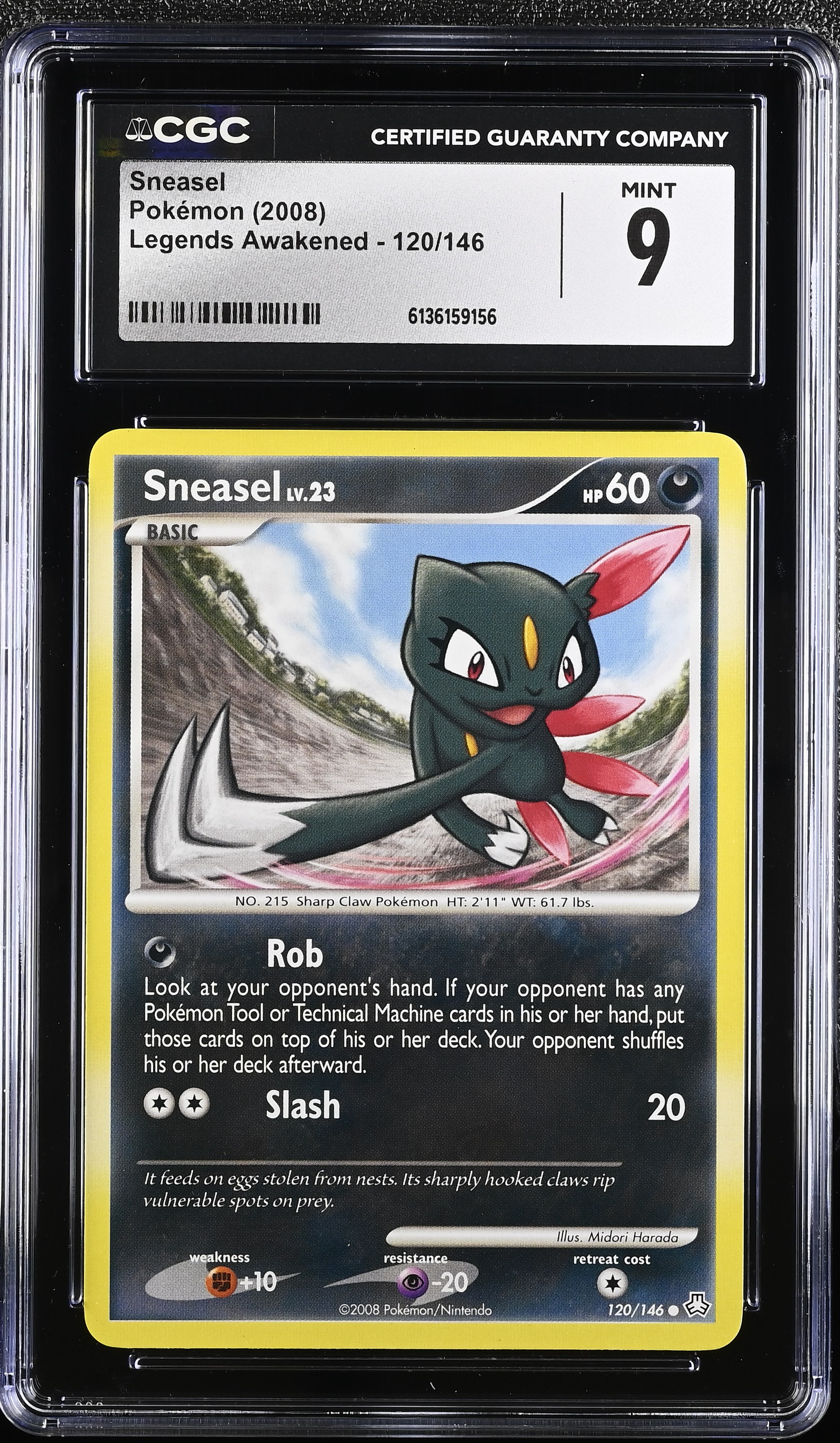 2008 Pokemon Legends Awakened Sneasel English