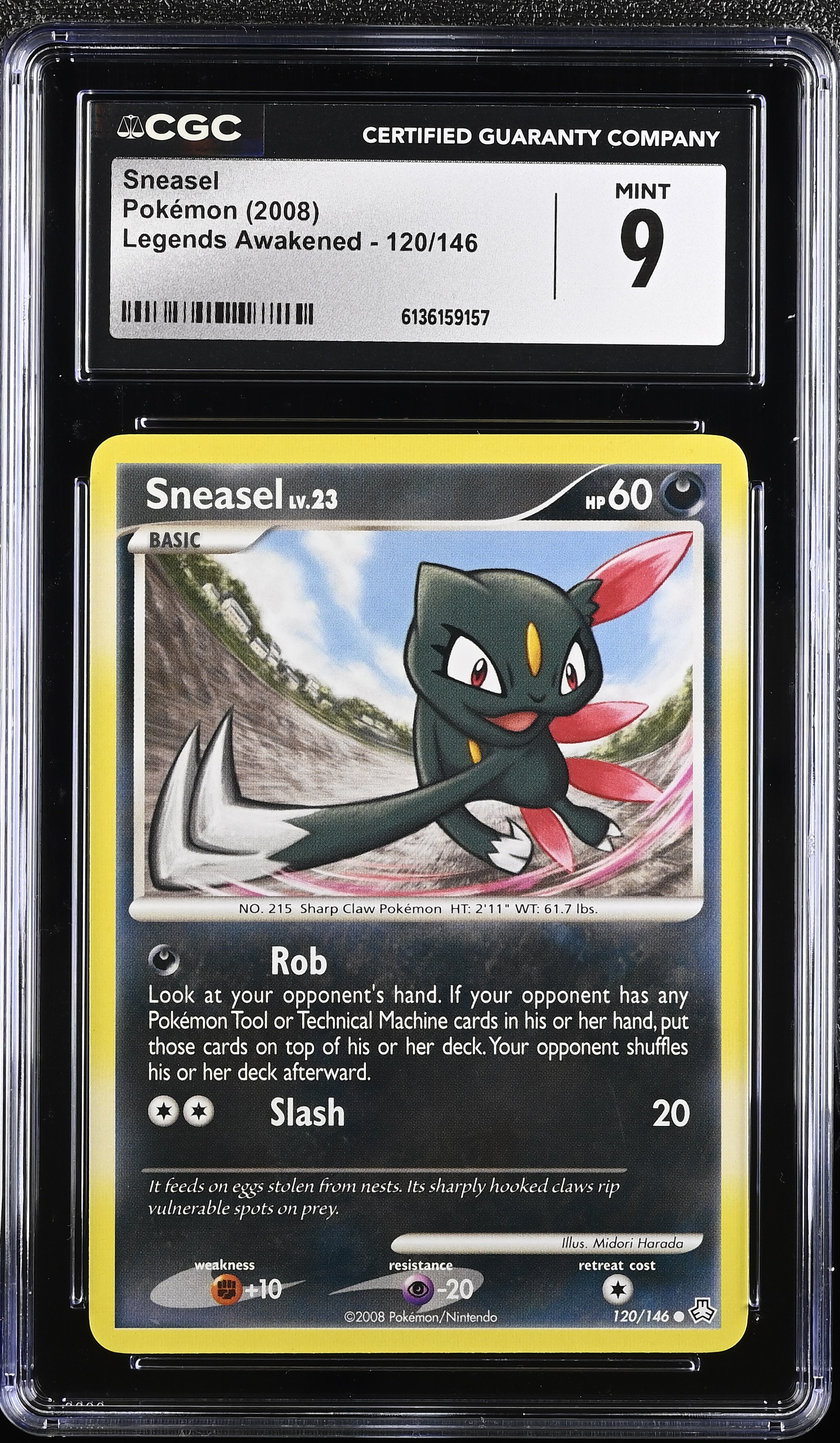 2008 Pokemon Legends Awakened Sneasel English