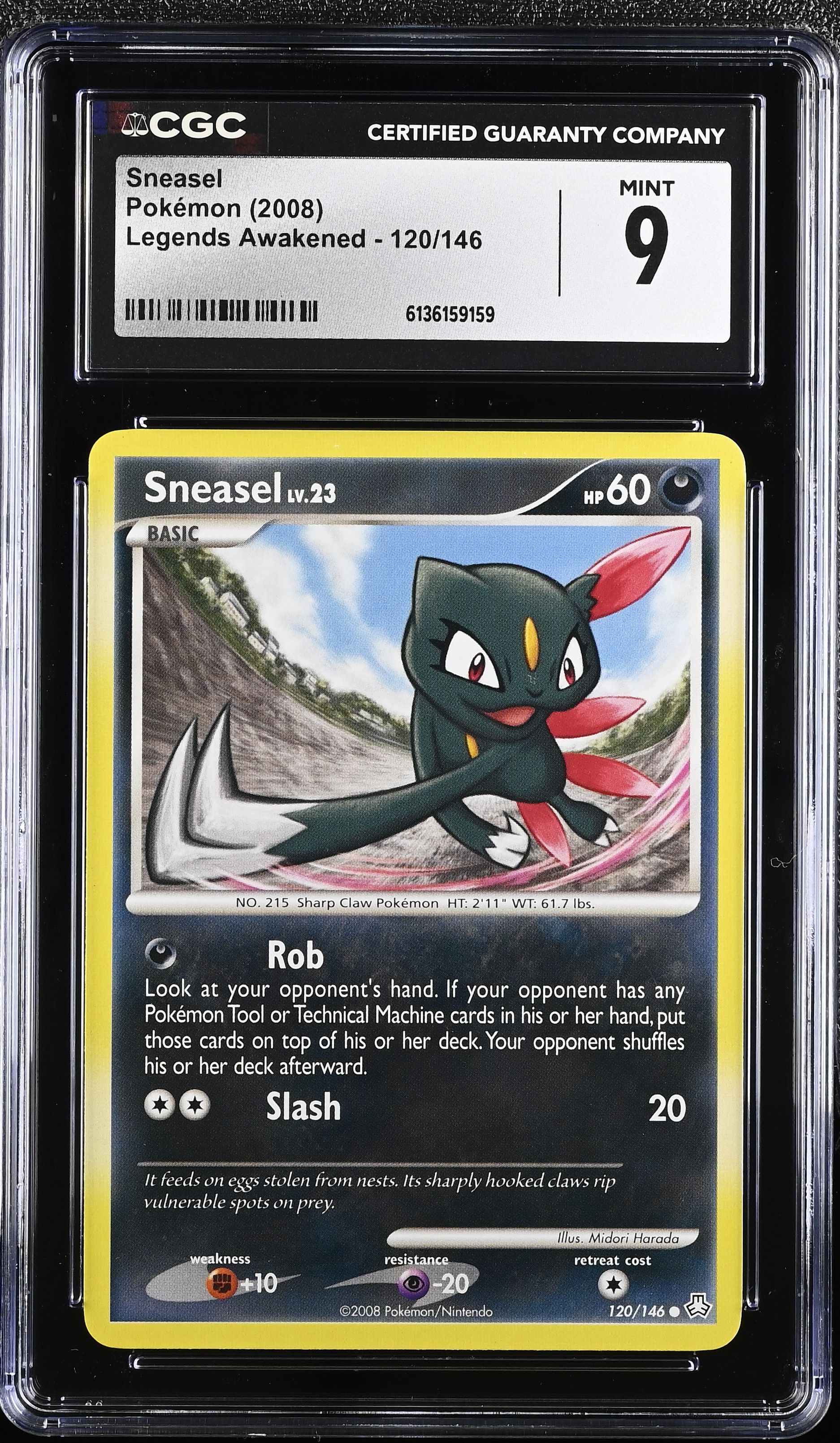 2008 Pokemon Legends Awakened Sneasel English
