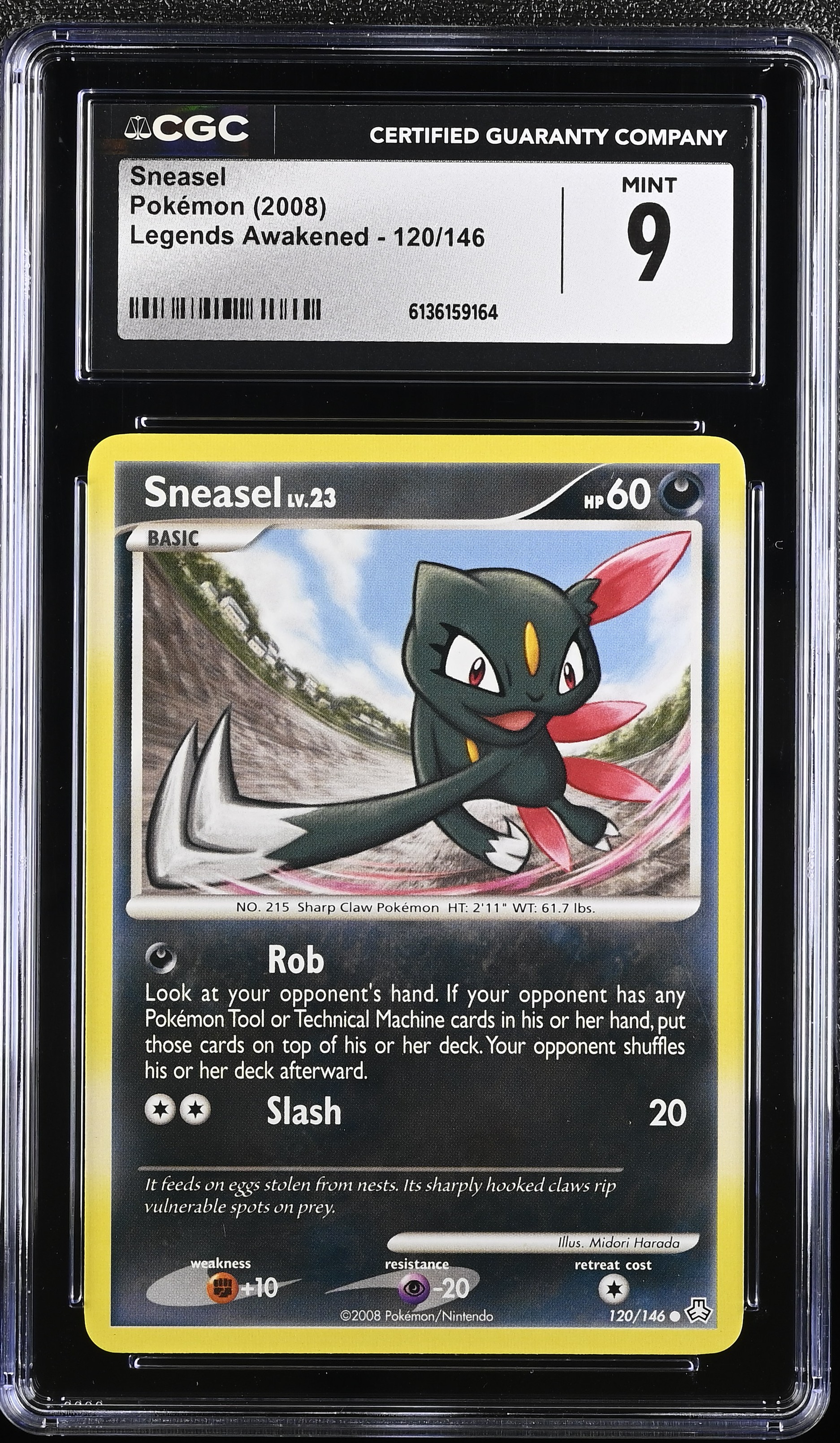 2008 Pokemon Legends Awakened Sneasel English