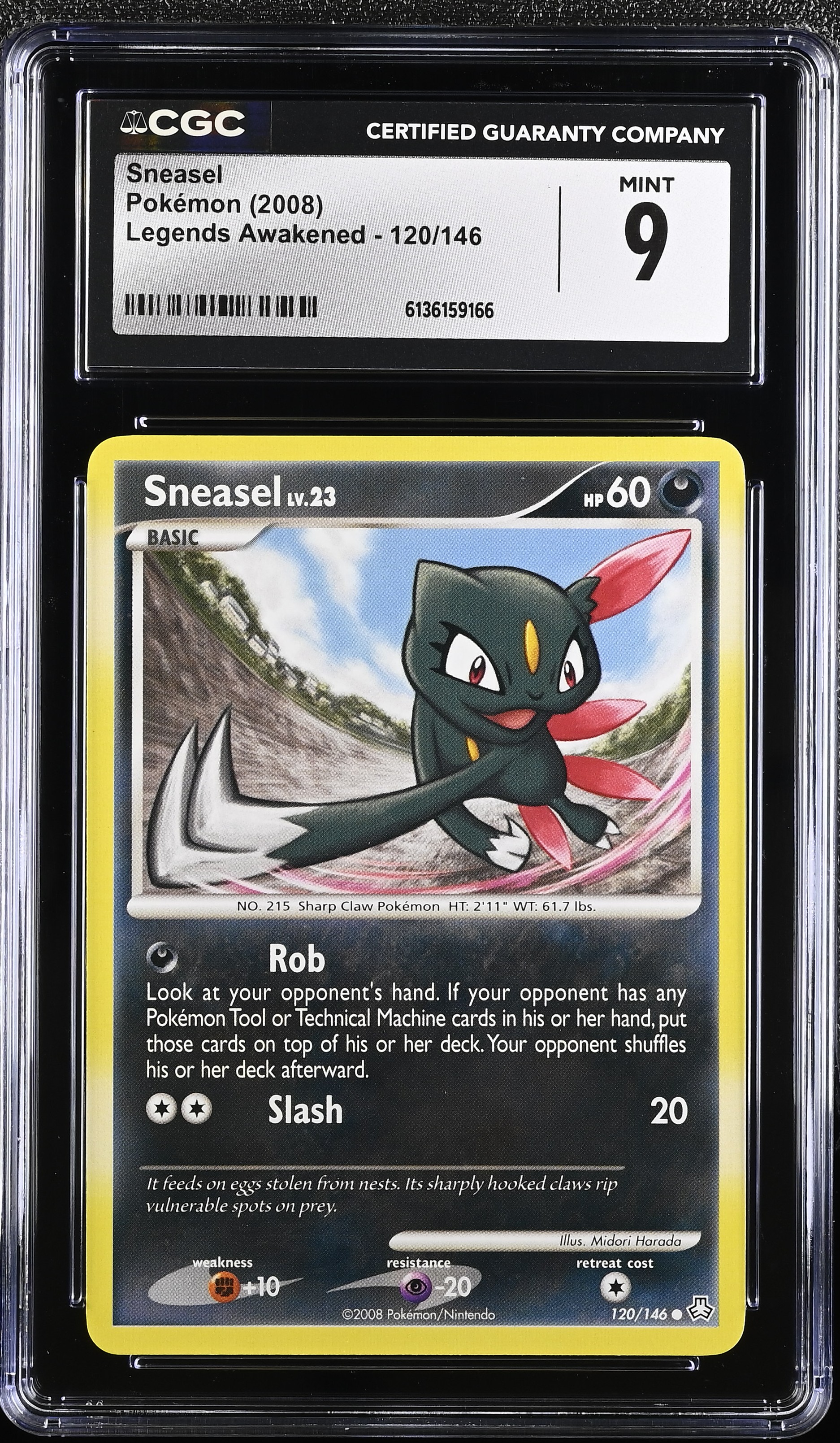 2008 Pokemon Legends Awakened Sneasel English