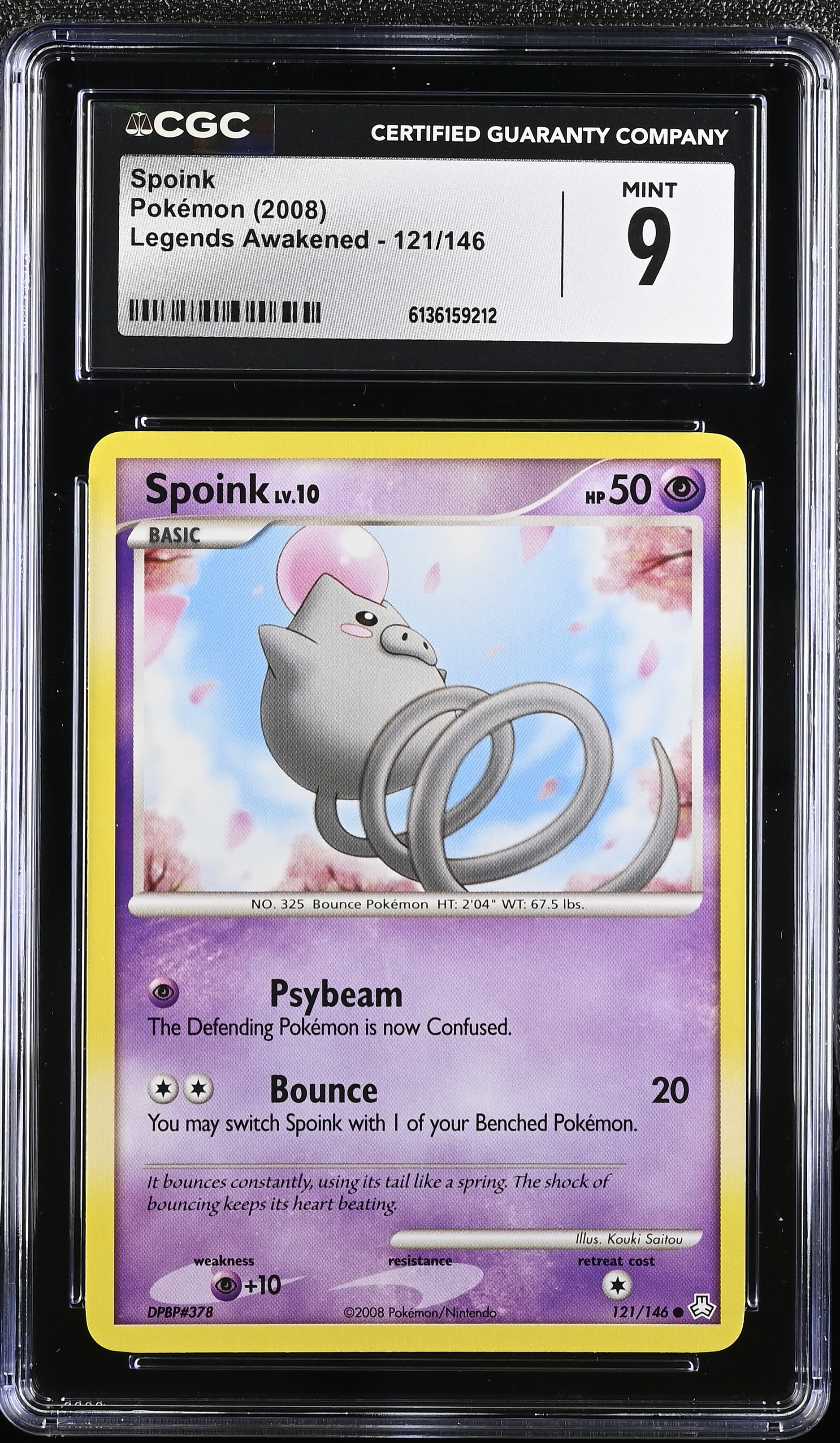 2008 Pokemon Legends Awakened Spoink English
