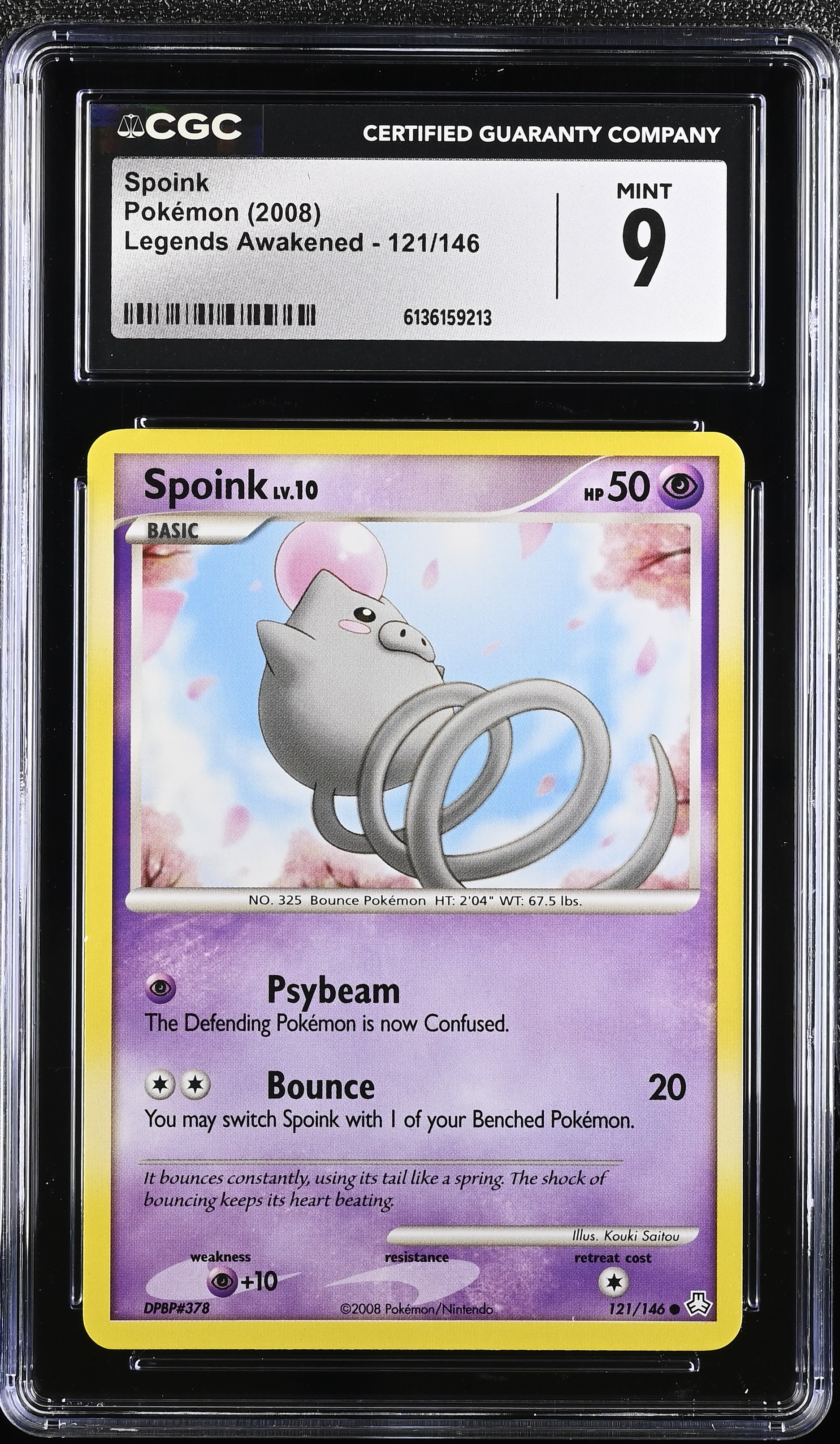 2008 Pokemon Legends Awakened Spoink English