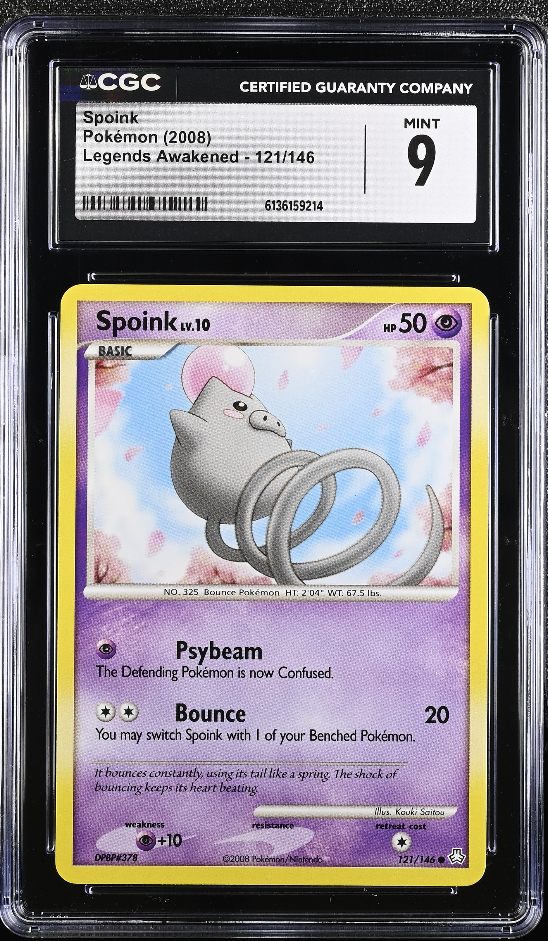 2008 Pokemon Legends Awakened Spoink English
