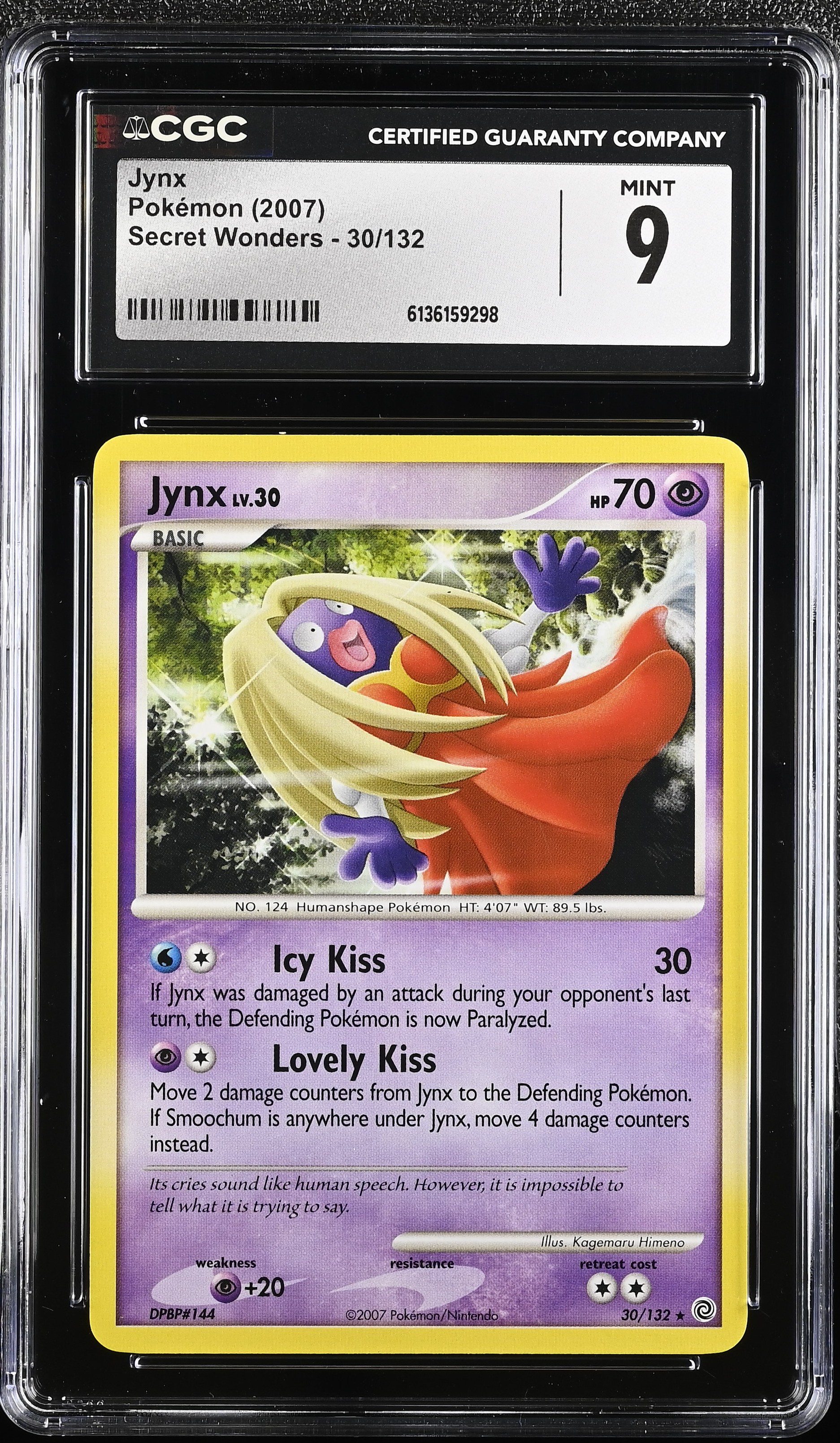 2007 Pokemon Secret Wonders Jynx English