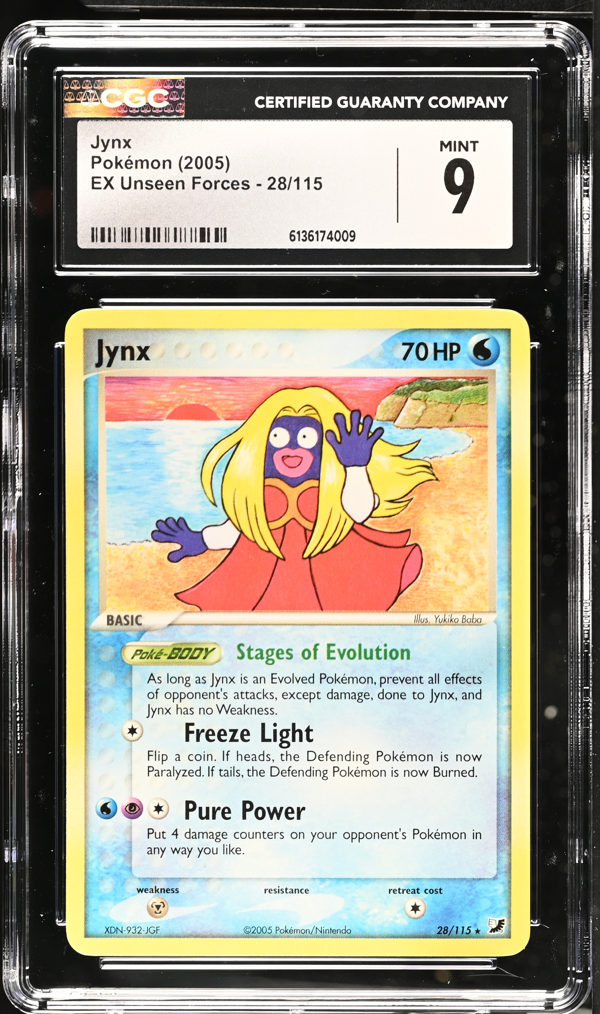 2005 Pokemon EX Unseen Forces Jynx English