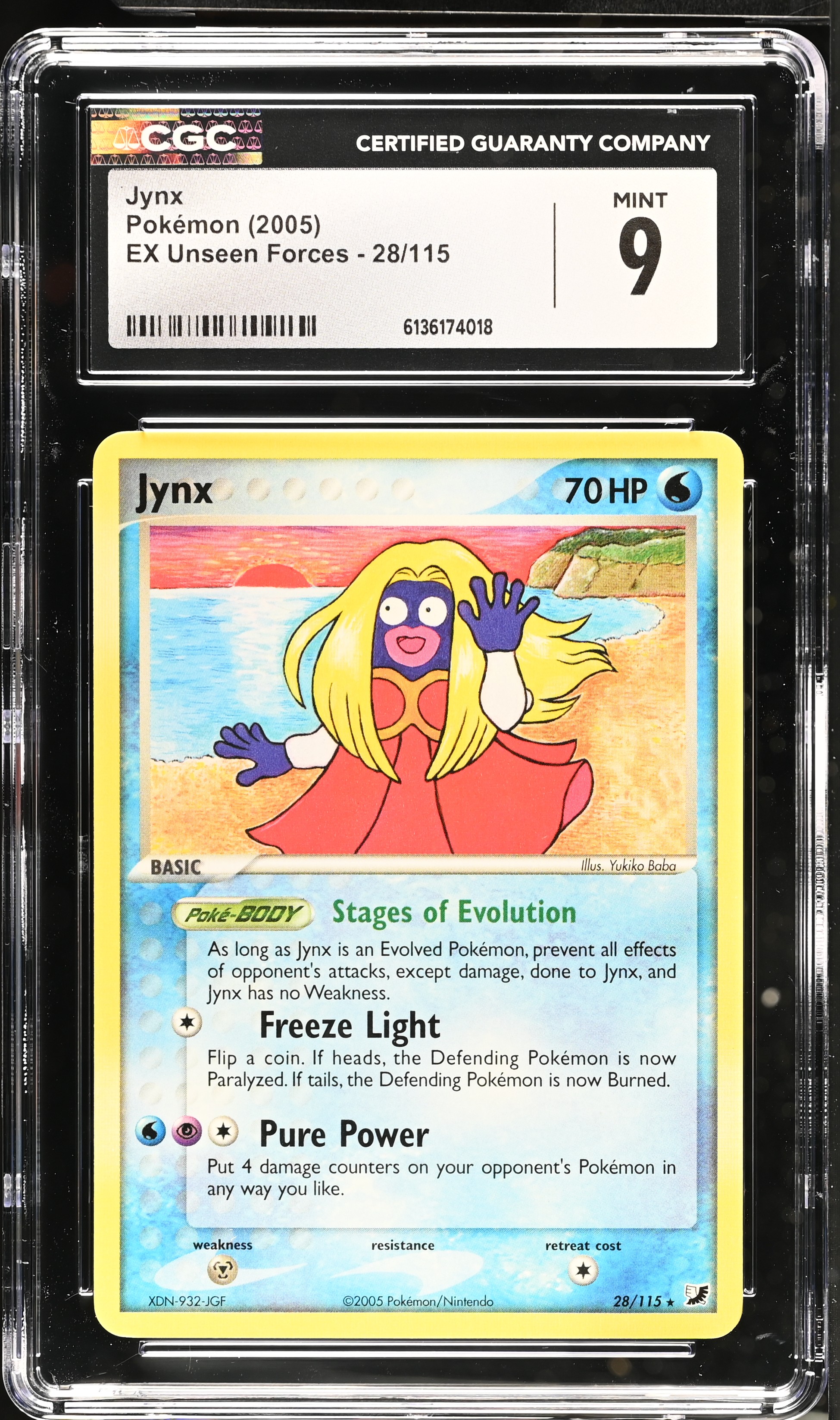 2005 Pokemon EX Unseen Forces Jynx English