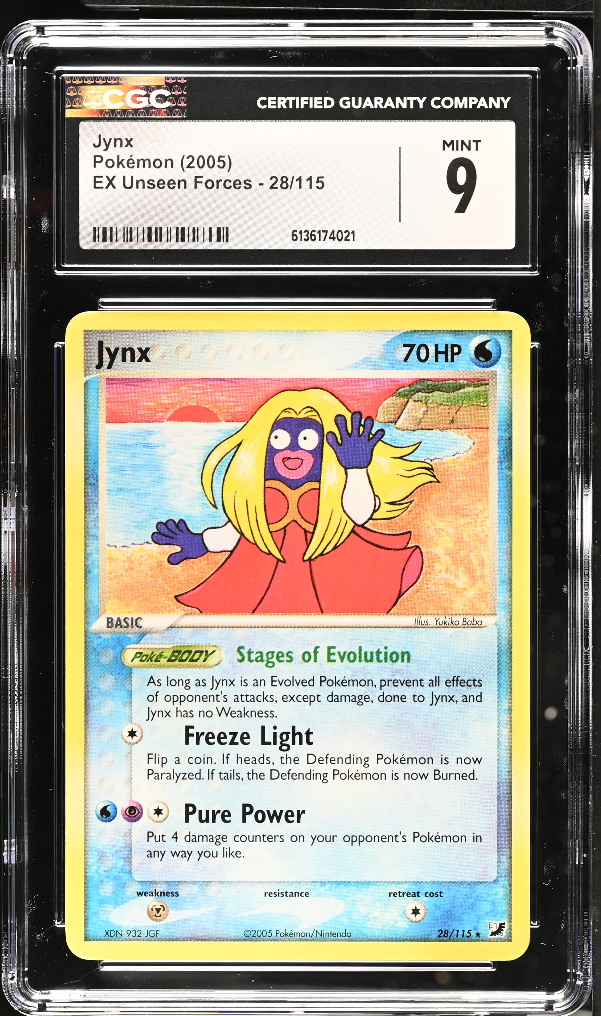 2005 Pokemon EX Unseen Forces Jynx English