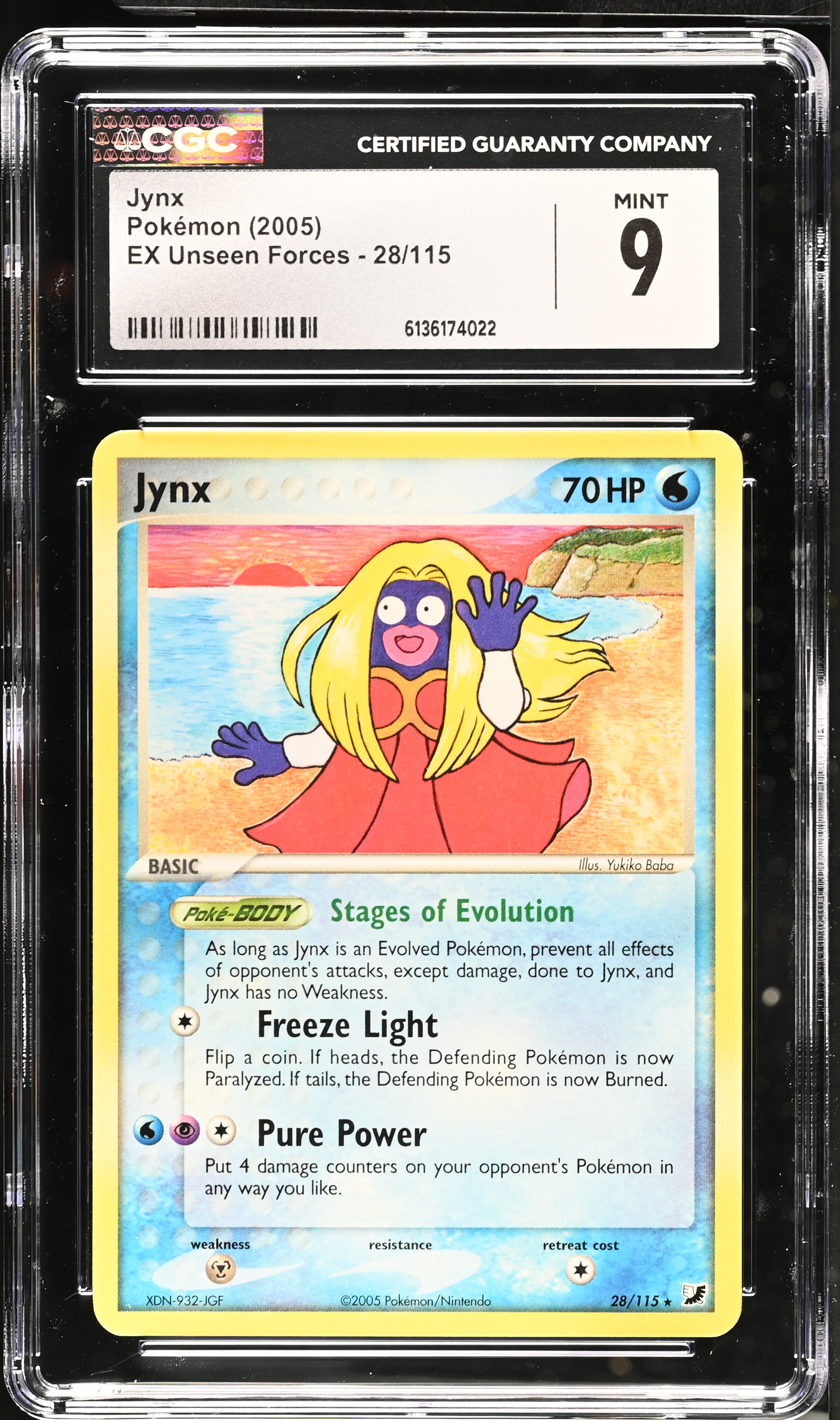 2005 Pokemon EX Unseen Forces Jynx English