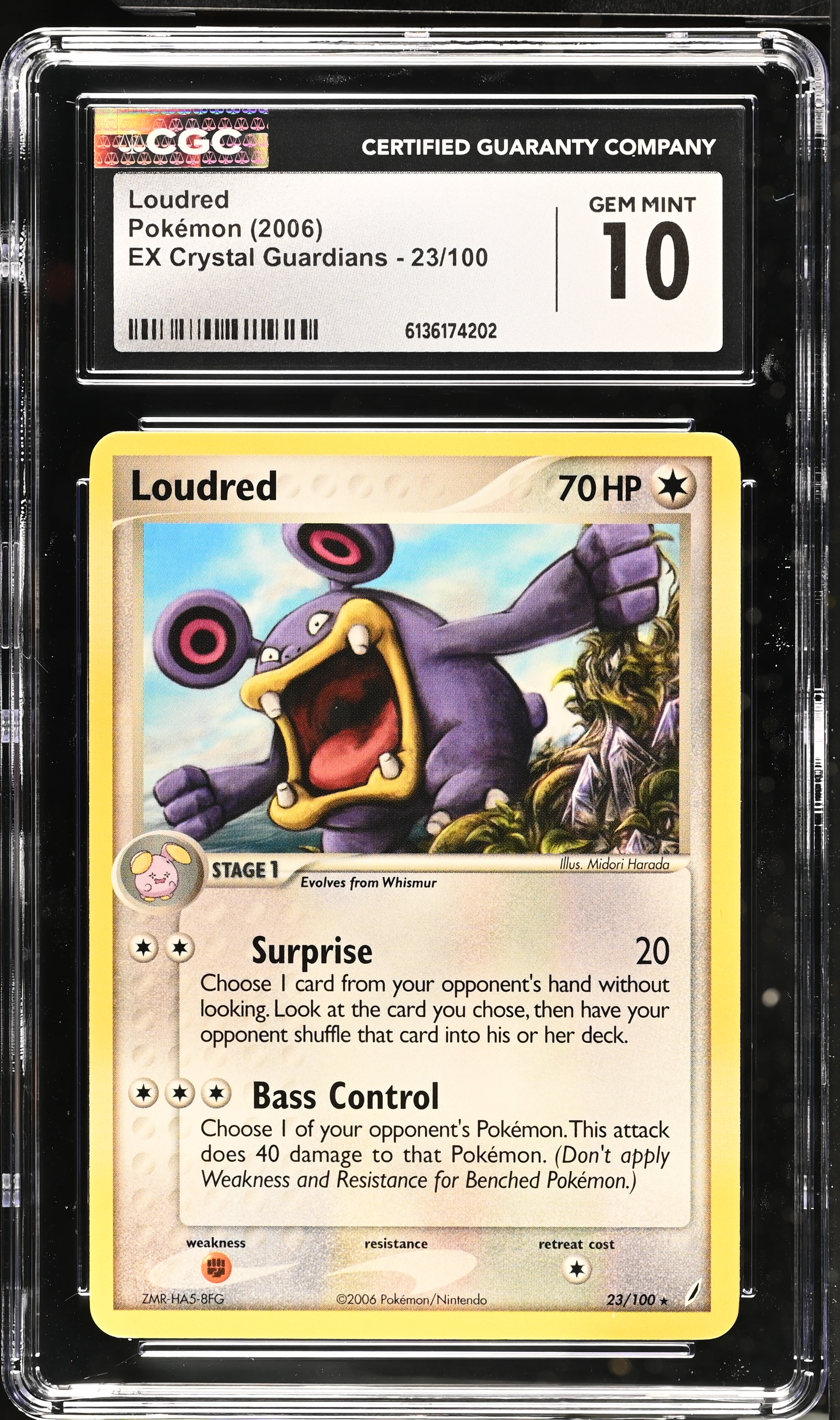 2006 Pokemon EX Crystal Guardians Loudred English
