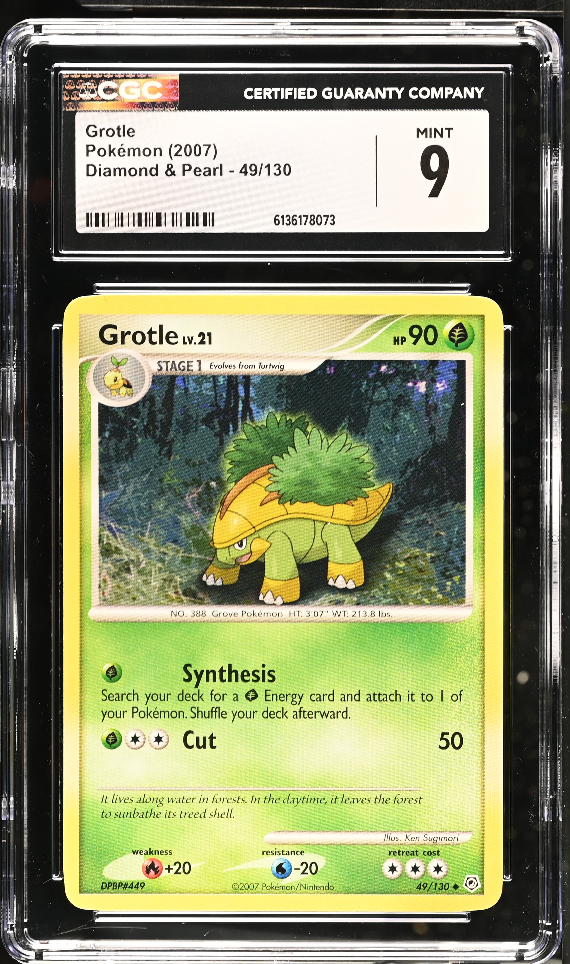 2007 Pokemon Diamond & Pearl Grotle English