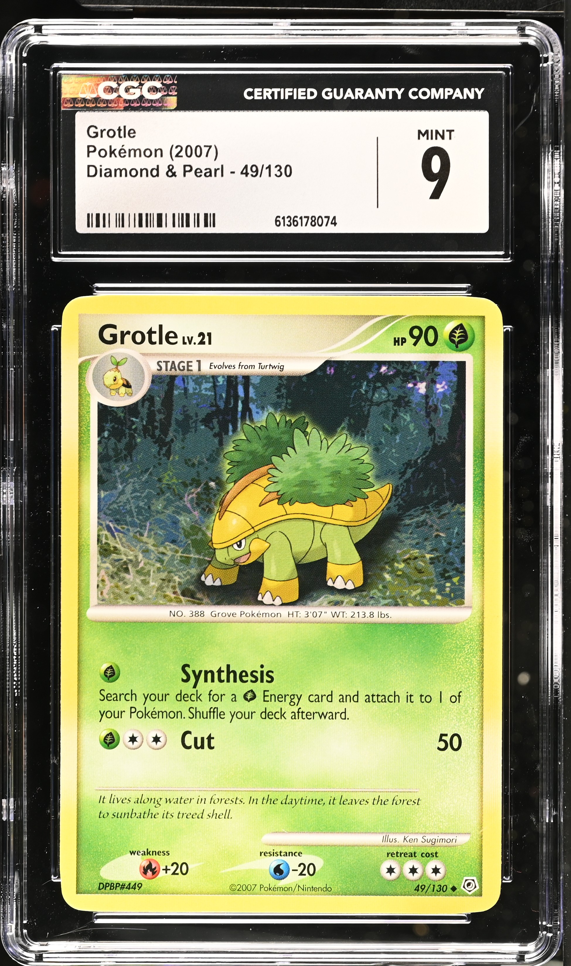 2007 Pokemon Diamond & Pearl Grotle English